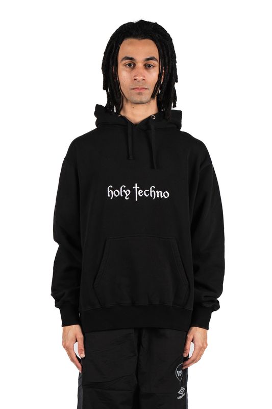 BOILER ROOM / Holy Techno Hood Black/パーカー/M/コットン/BLK Boiler Room Holy Techno Hoodie Black – Cabinet Noir