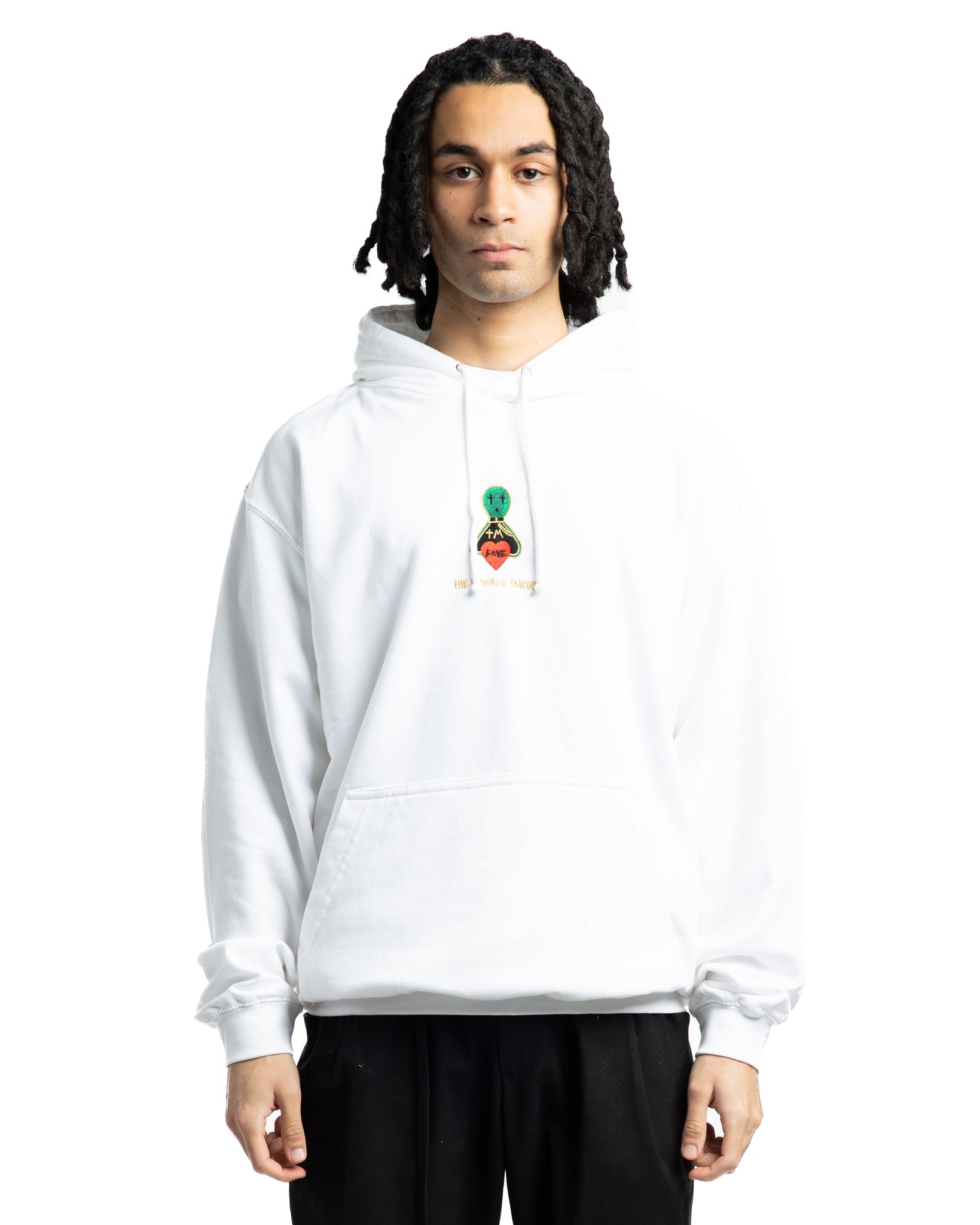 Come To My Church Alien Love Hoodie White