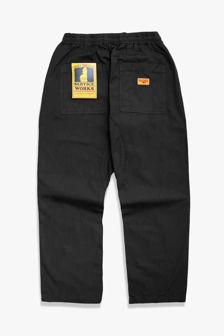 Service Works Ripstop Chef Pants Black