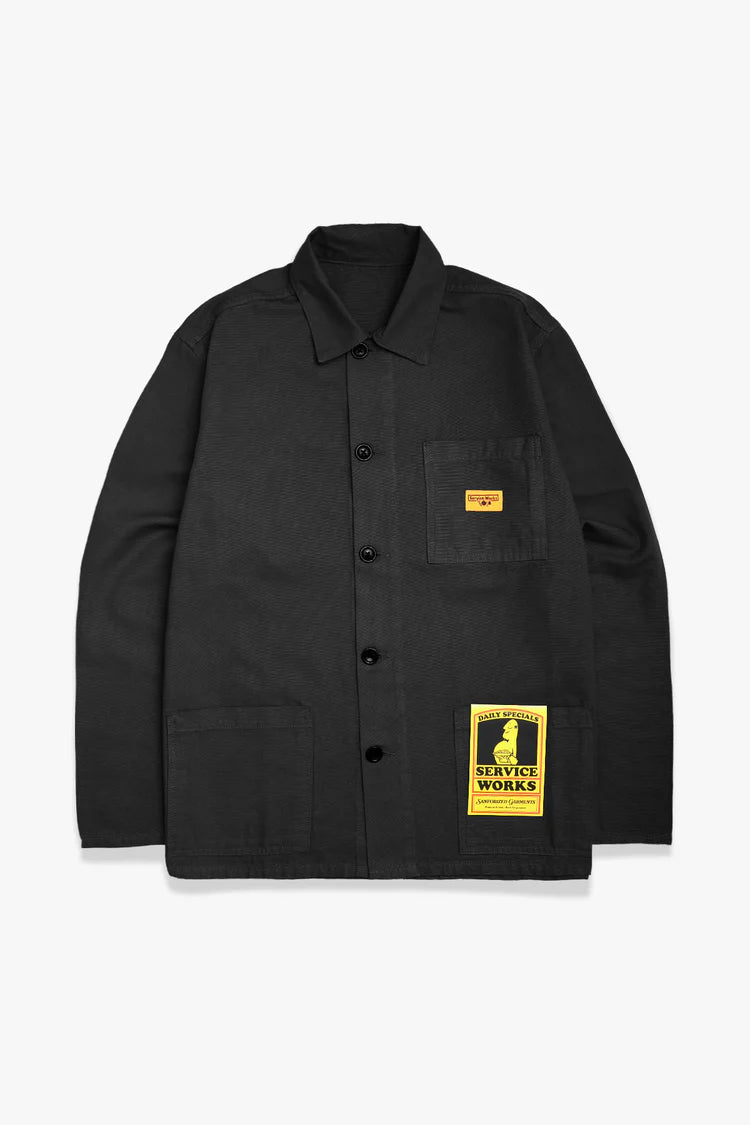 Service Works Canvas Coverall Jacket Black