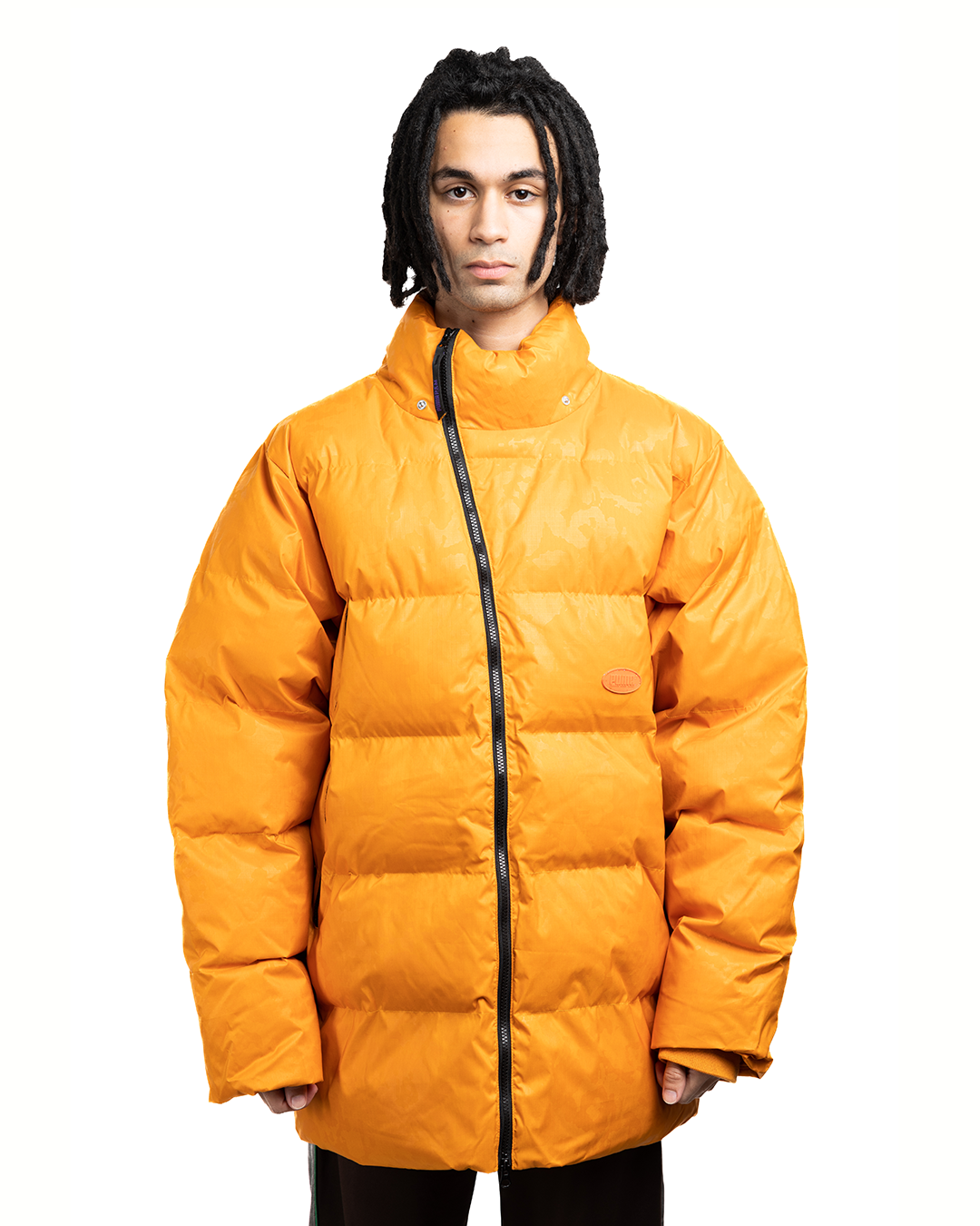 Puma x P.A.M. Oversized Long Puffer Jacket Orange Cabinet Noir