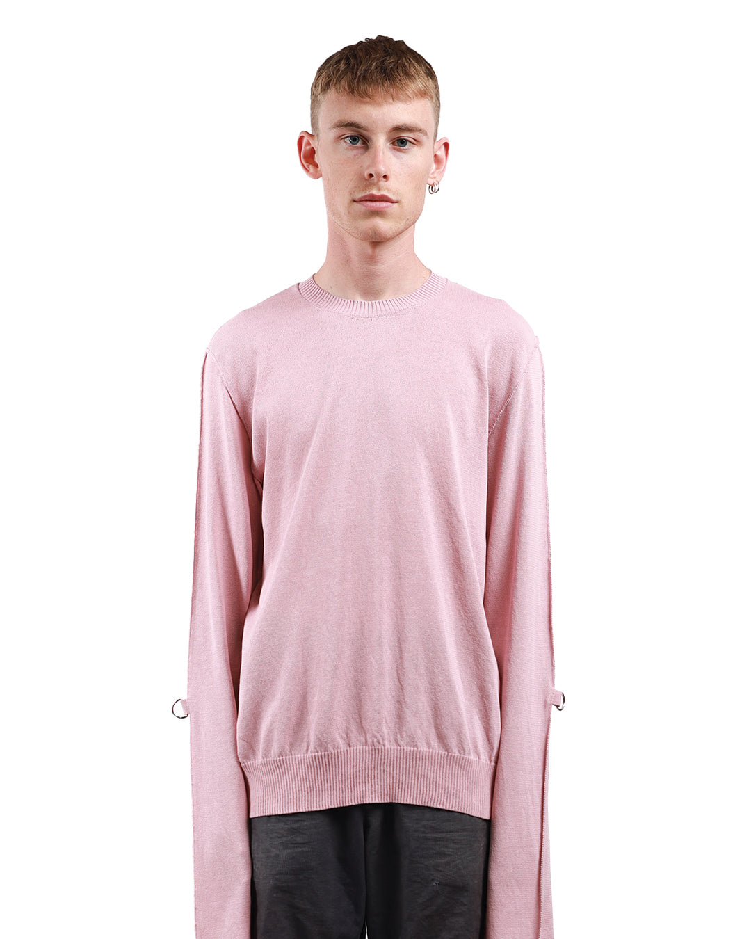 A pink sweater best sale