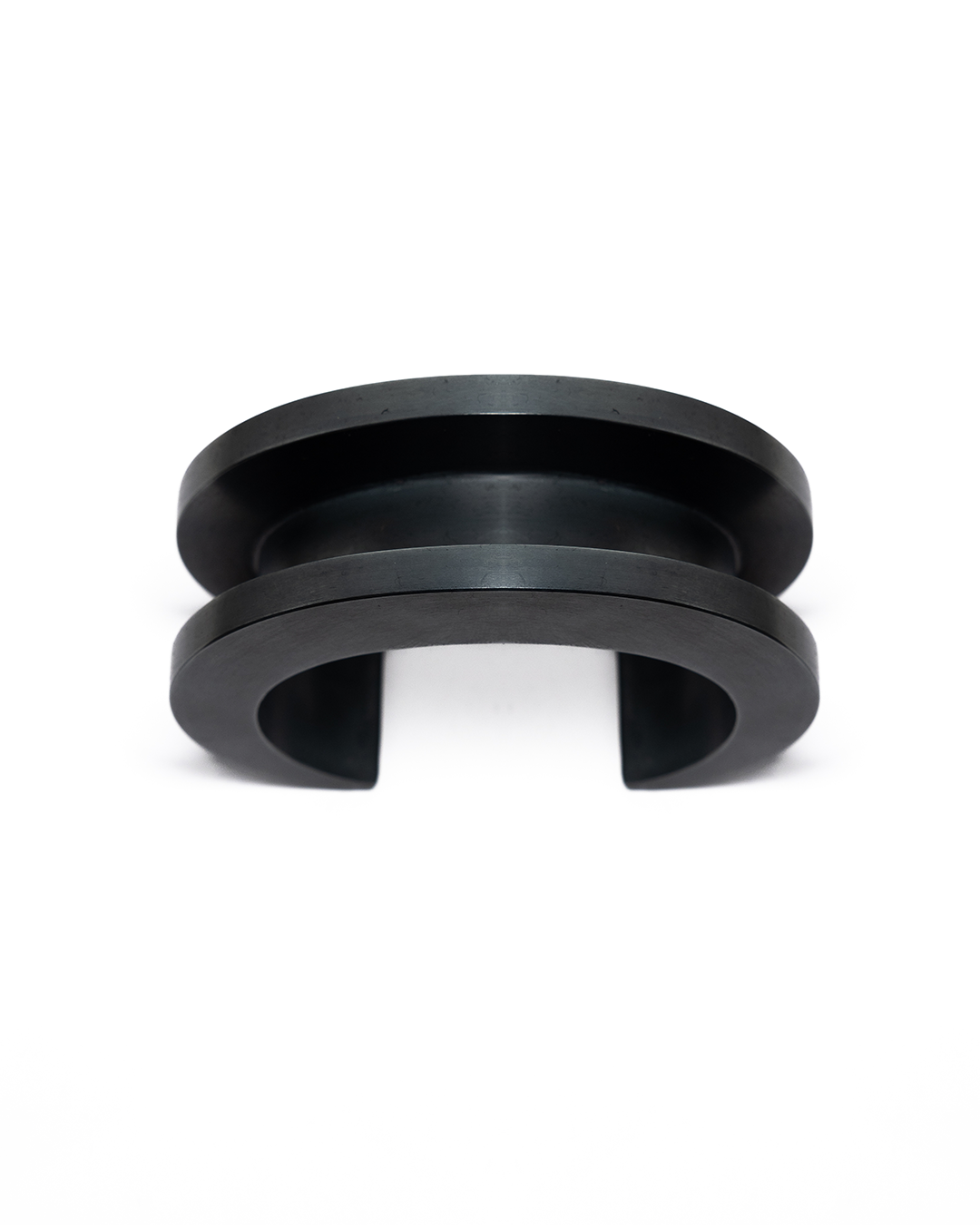 Parts of Four Crescent Channel Bracelet (30mm, KA) Black Sterling 