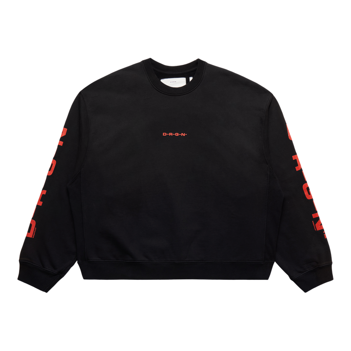 D-R-G-N Origins Bleached Crew Bleached Black