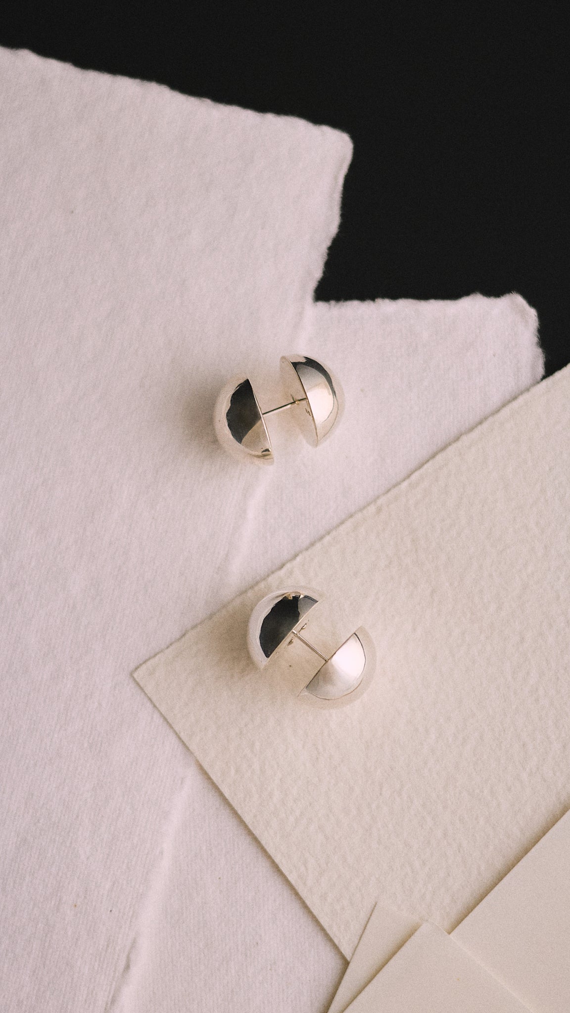 Erie Atom Age Earrings Stirling Silver