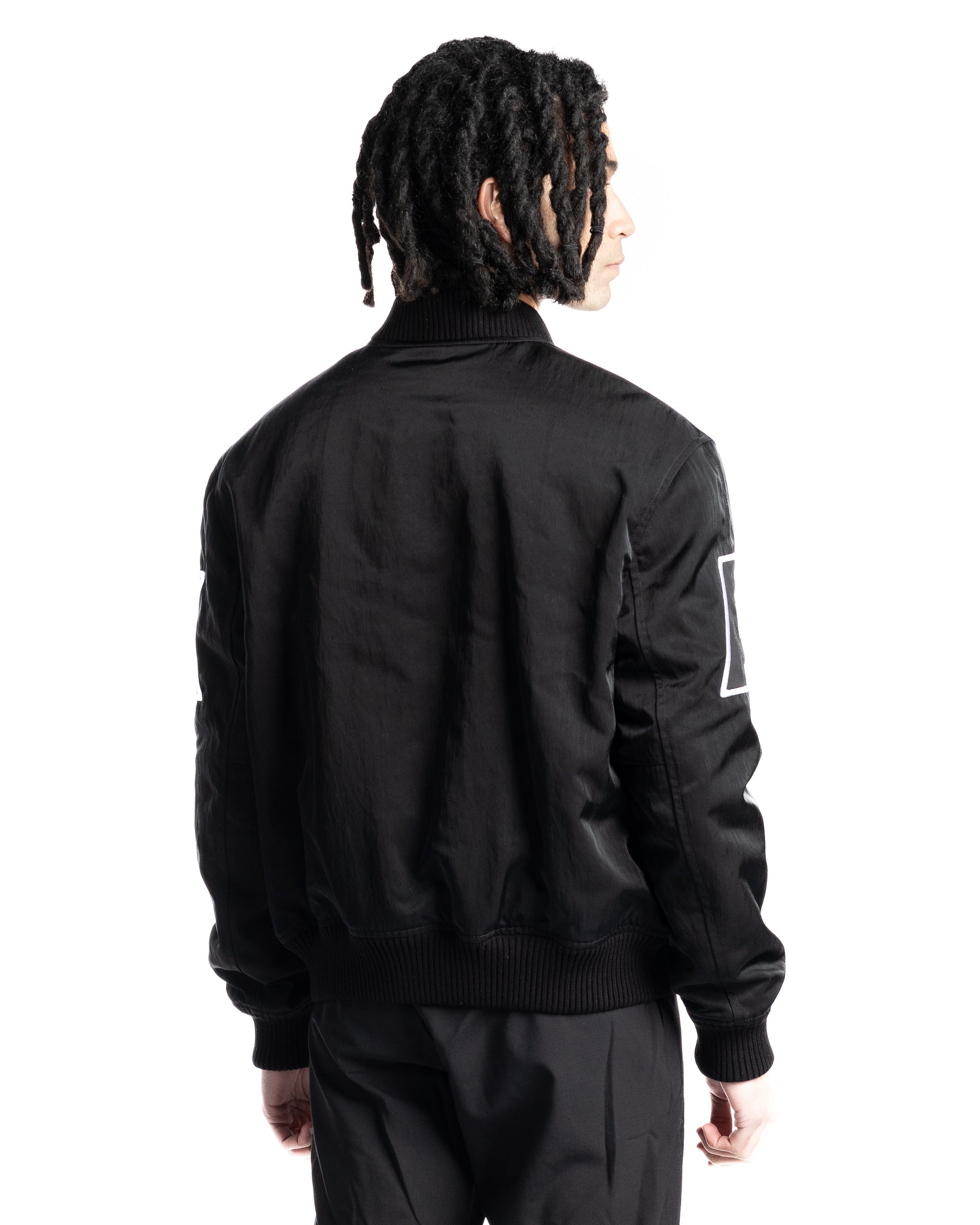 1017 ALYX 9SM Nylon Logo Varsity Jacket Black