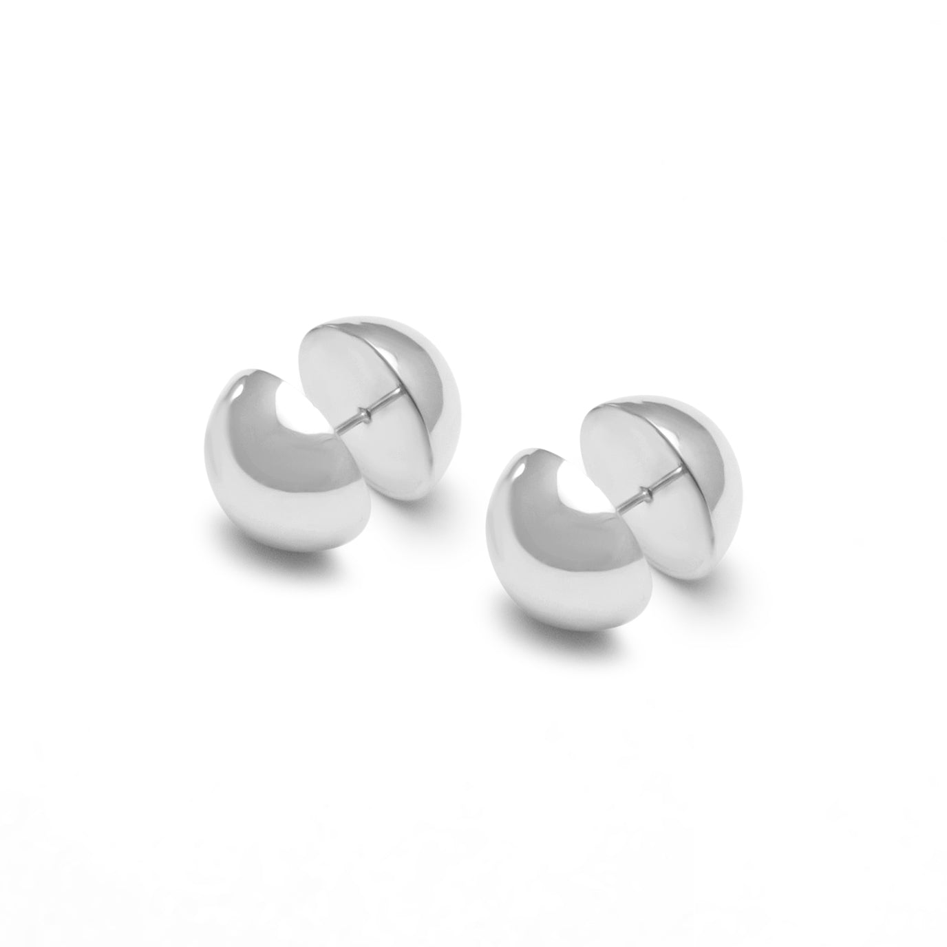 Erie Atom Age Earrings Stirling Silver