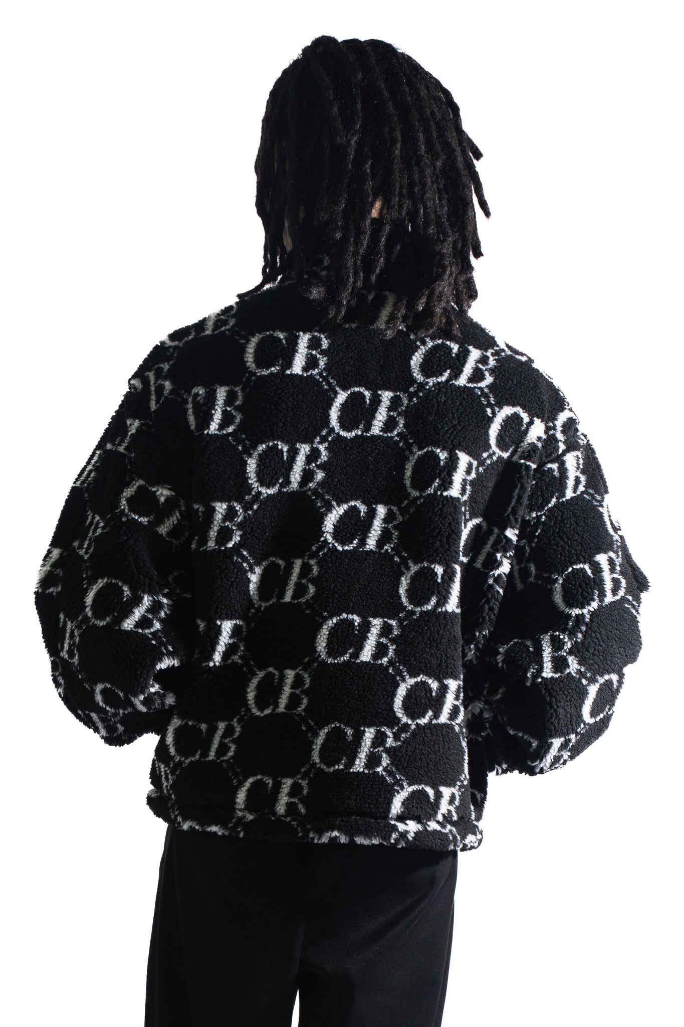 Cole Buxton Monogram Fleece Black