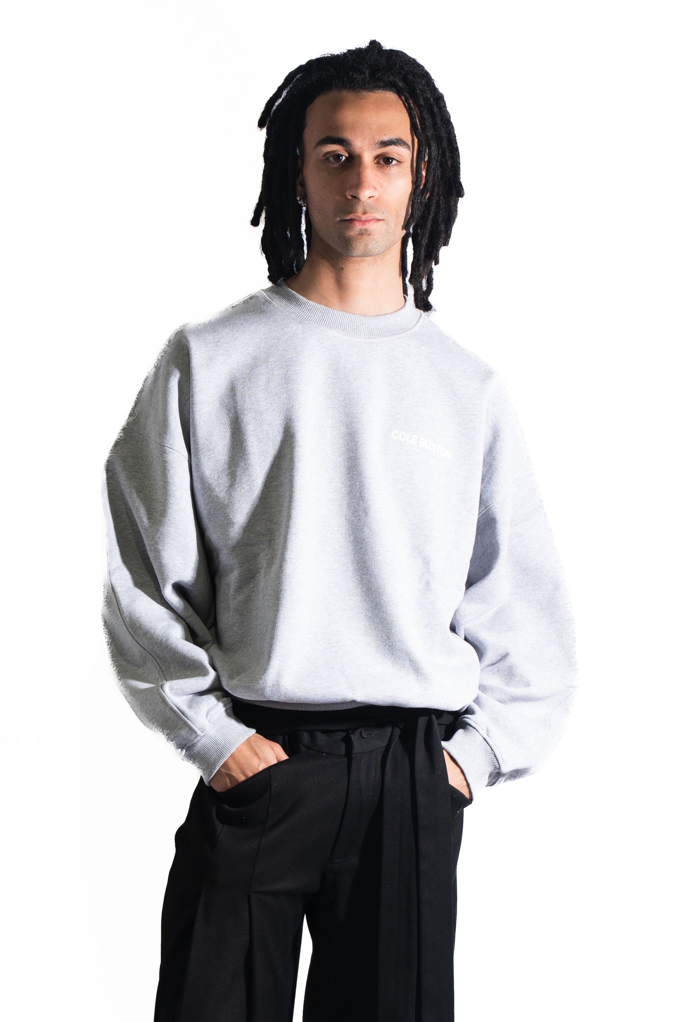 Cole Buxton Sportswear Sweatshirt Light Grey Marl