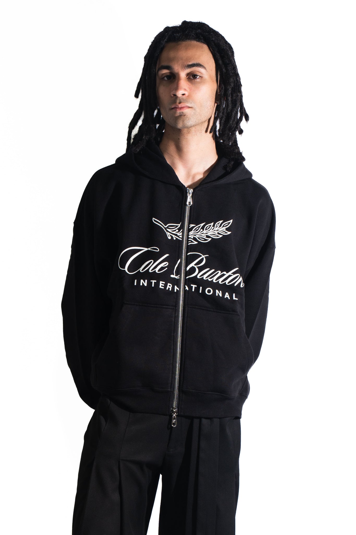 Cole Buxton International Zipped Hoodie Black