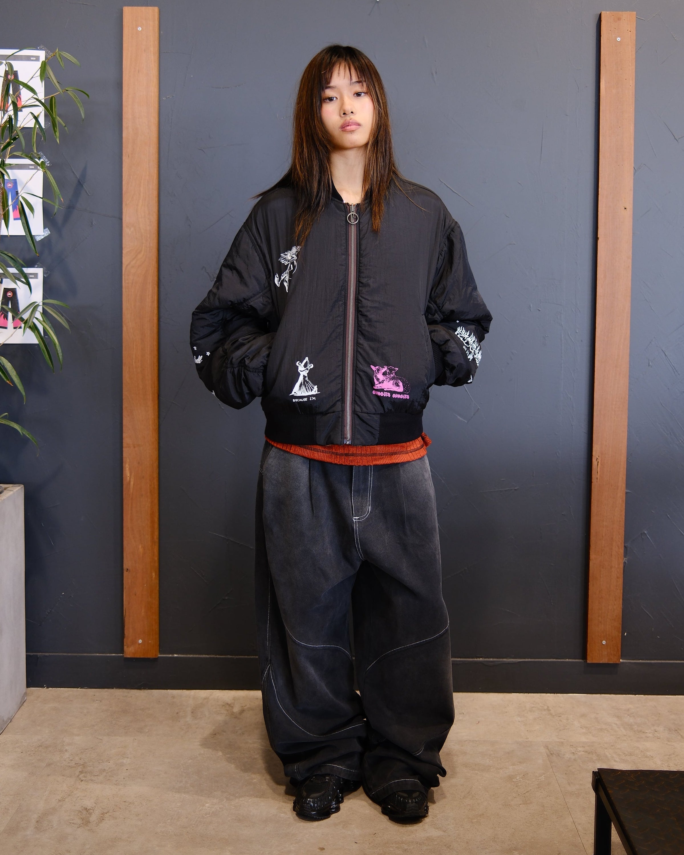 Jungles Jungles Already In Heaven Reversible Bomber Black