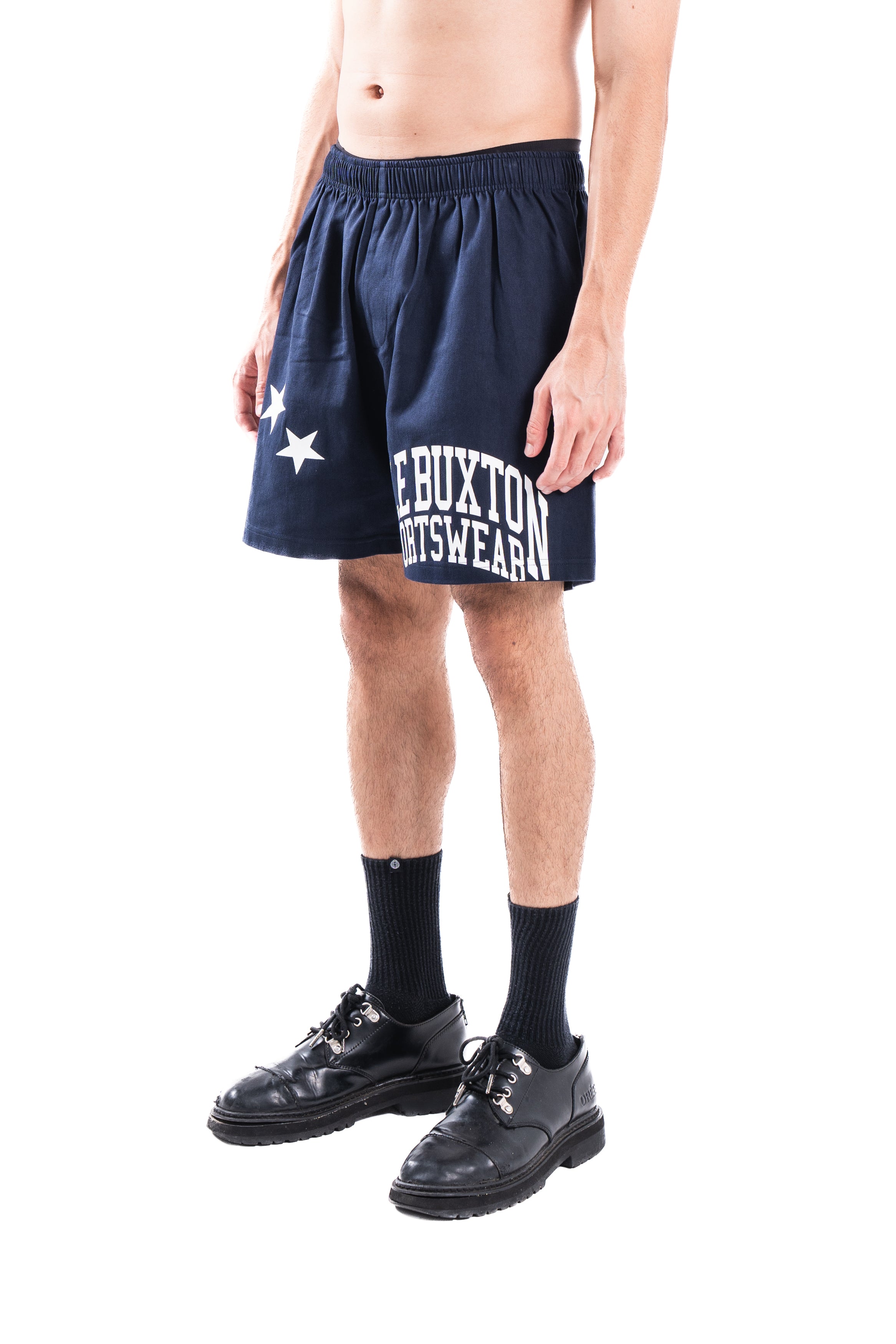 Cole Buxton Sportswear Star Shorts Navy – Cabinet Noir