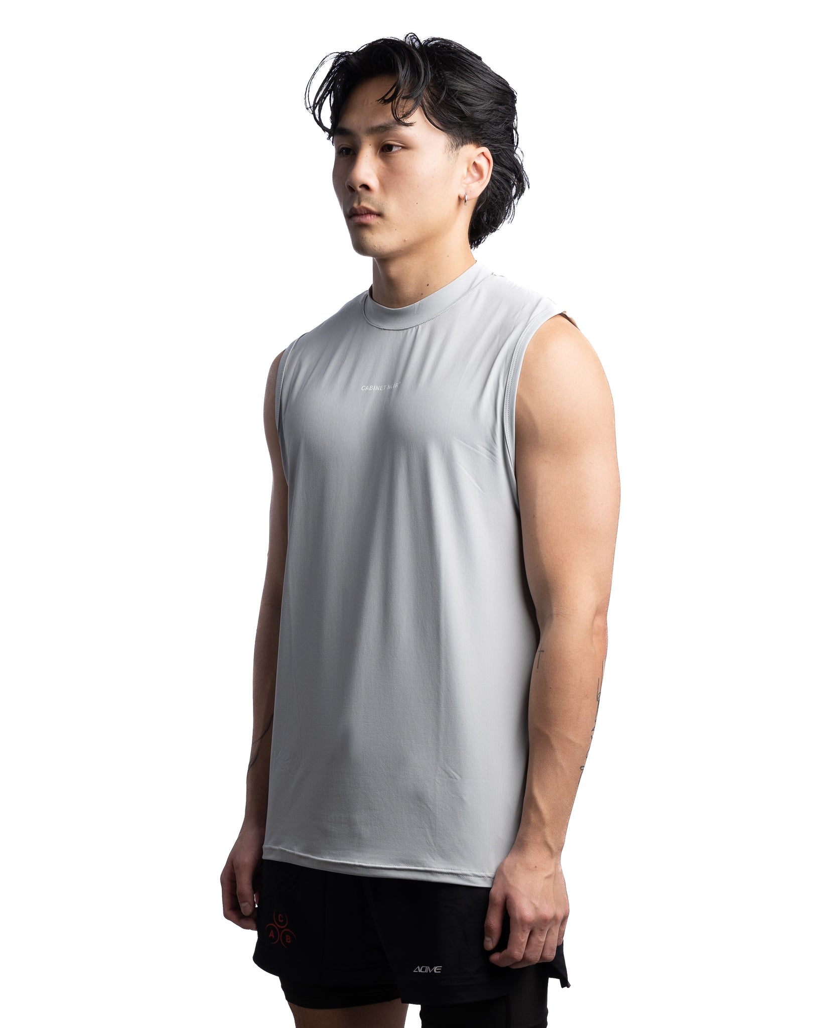 Cab Active Training Sleeveless Tee Grey