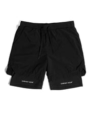 Cab Active Logo Double Layered Shorts Black