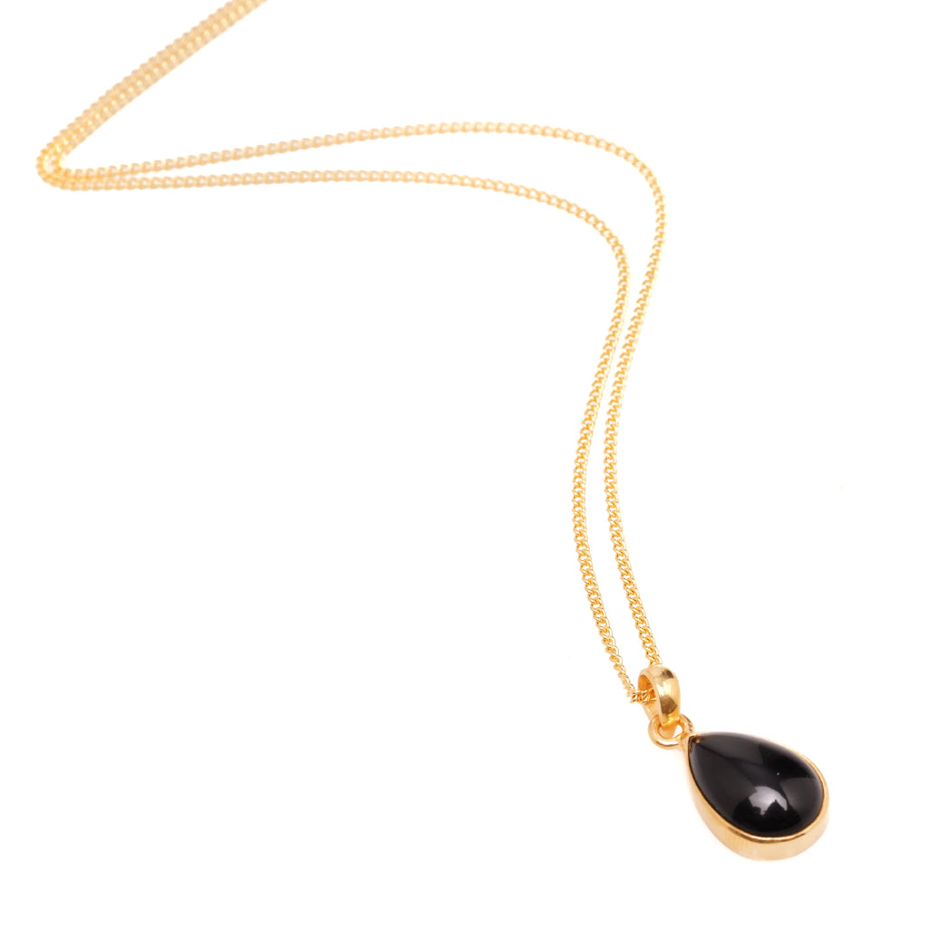 The Family Jewels Tear Drop Pendant Gold