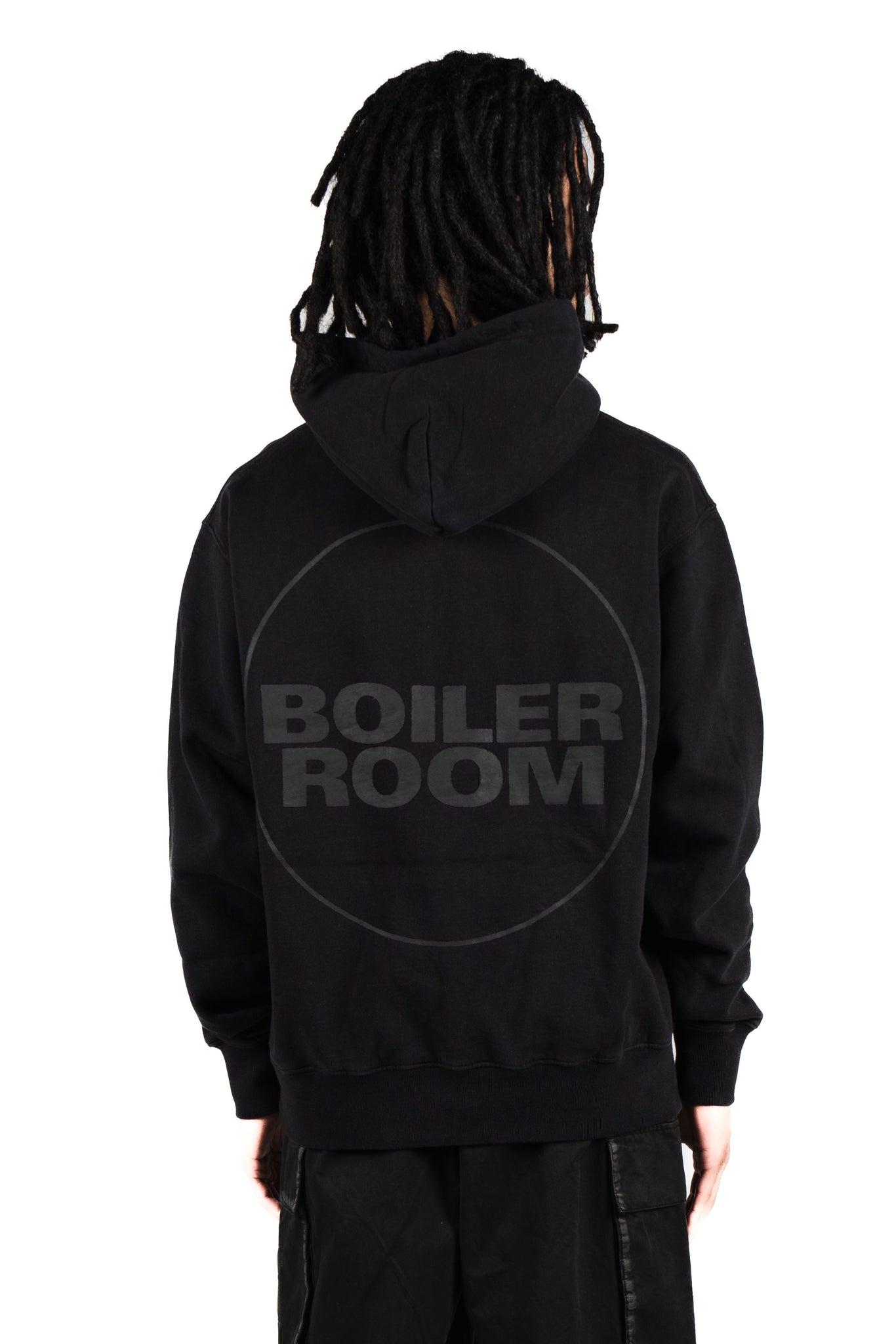 Boiler Room Core Hoodie Washed Black