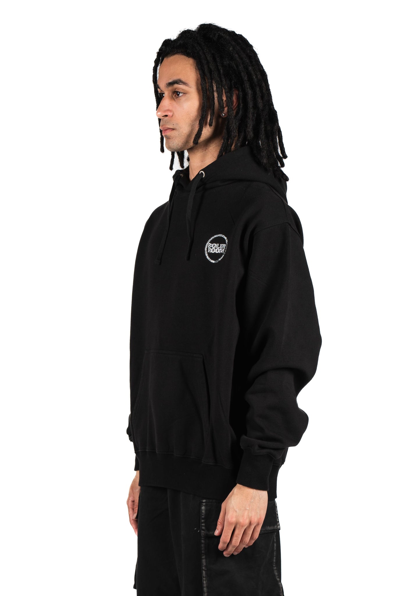 Boiler Room Diamante Logo Hoodie Black