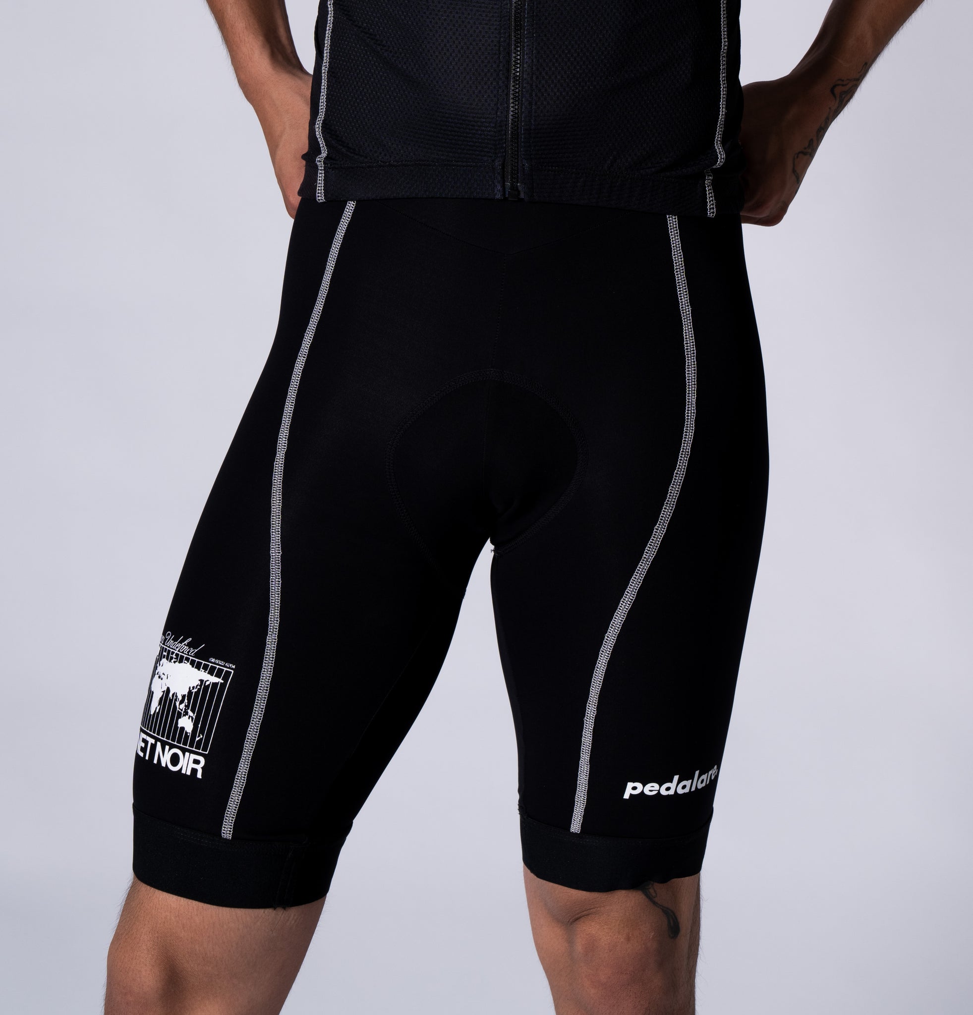 Cabinet Noir x Pedalare Classico RFX Bib Shorts Black