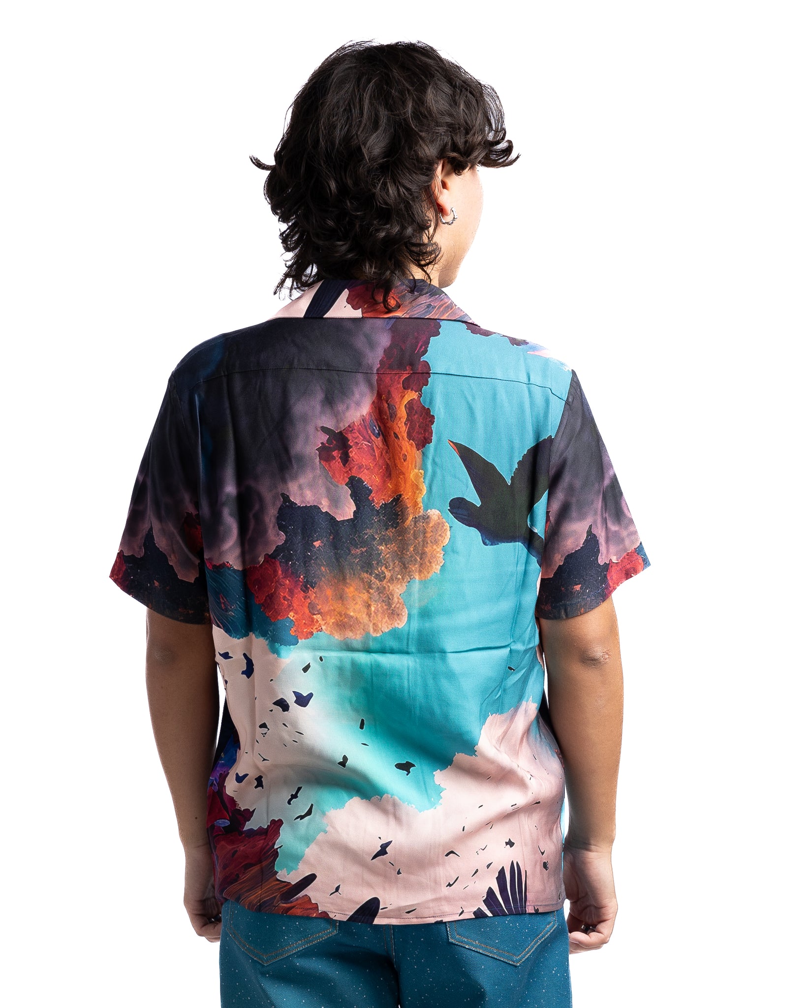 MOTR Hawaian SS Shirt Clouds Print