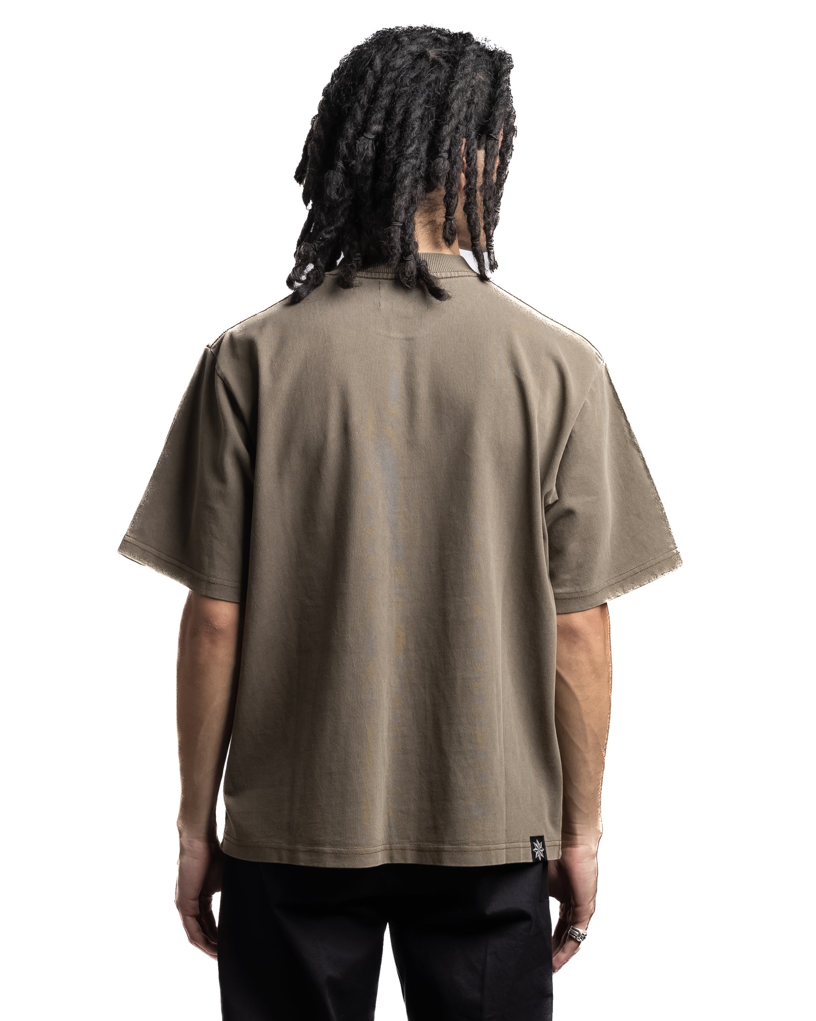 Beach Brains Boxy Tee Brown