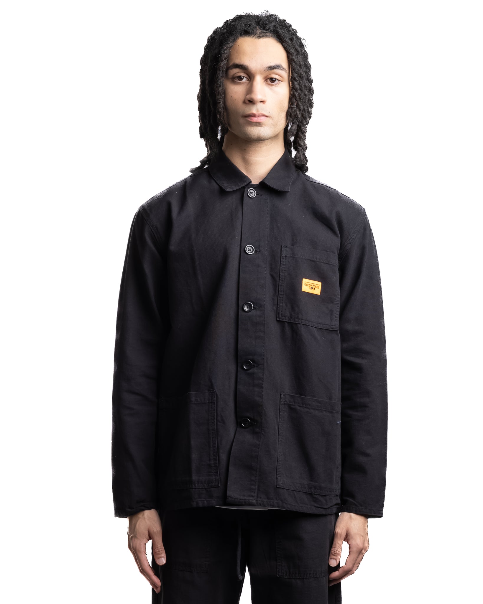 Service Works Canvas Coverall Jacket Black