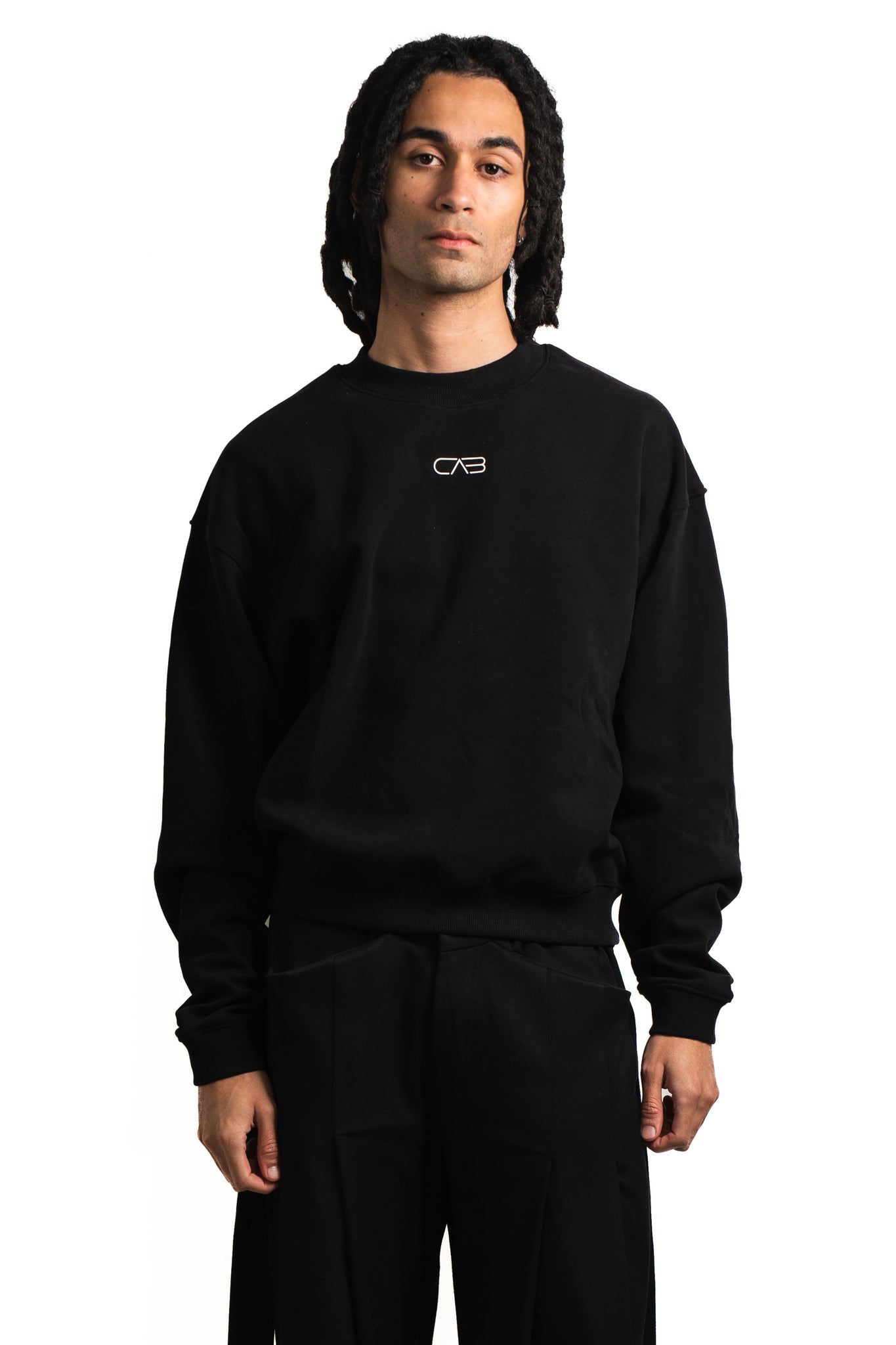 Cab Active Multi Logo Pump Cover Crewneck Black