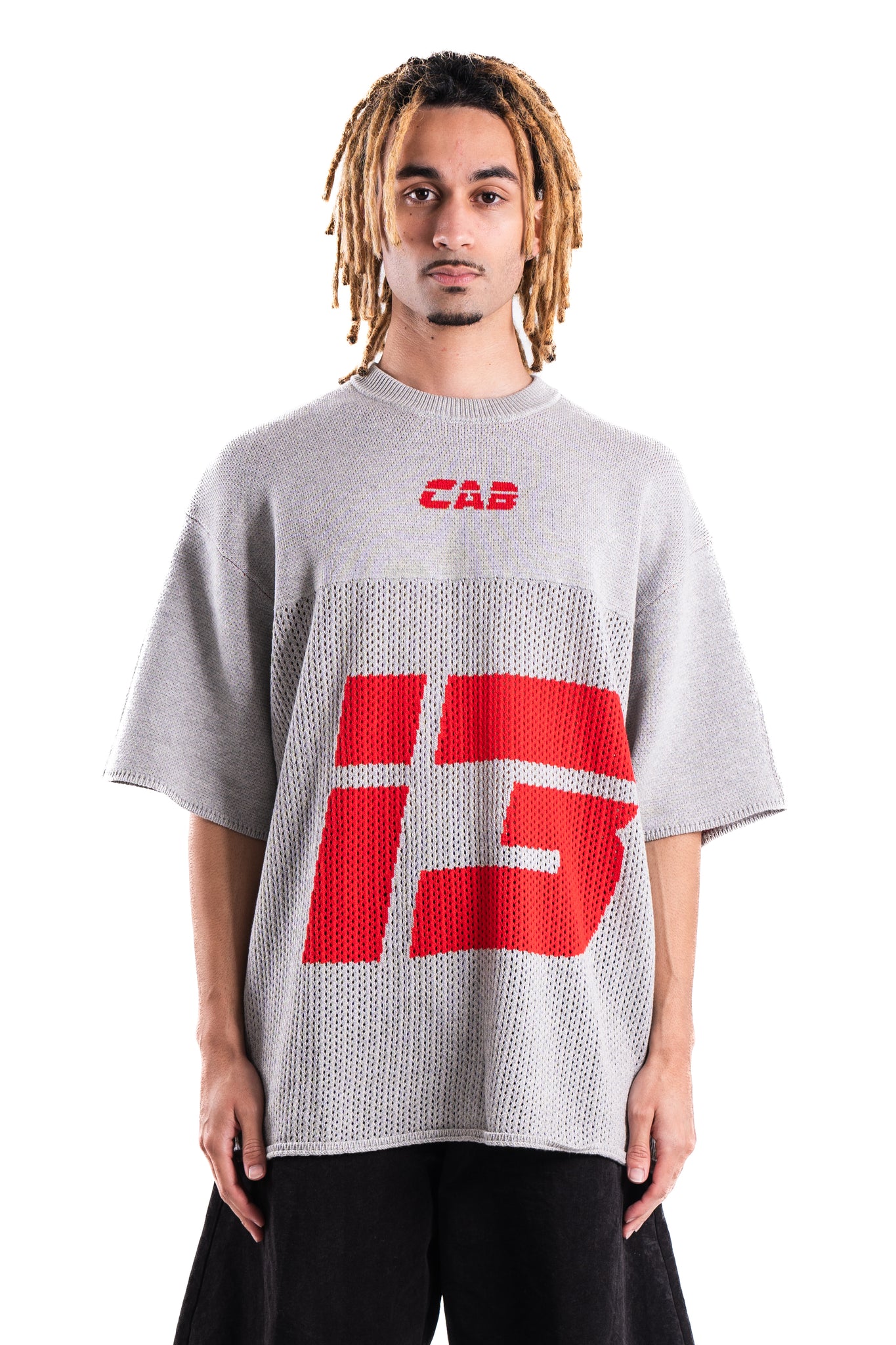 Cabinet Noir Mesh Knit Tee 2 Grey