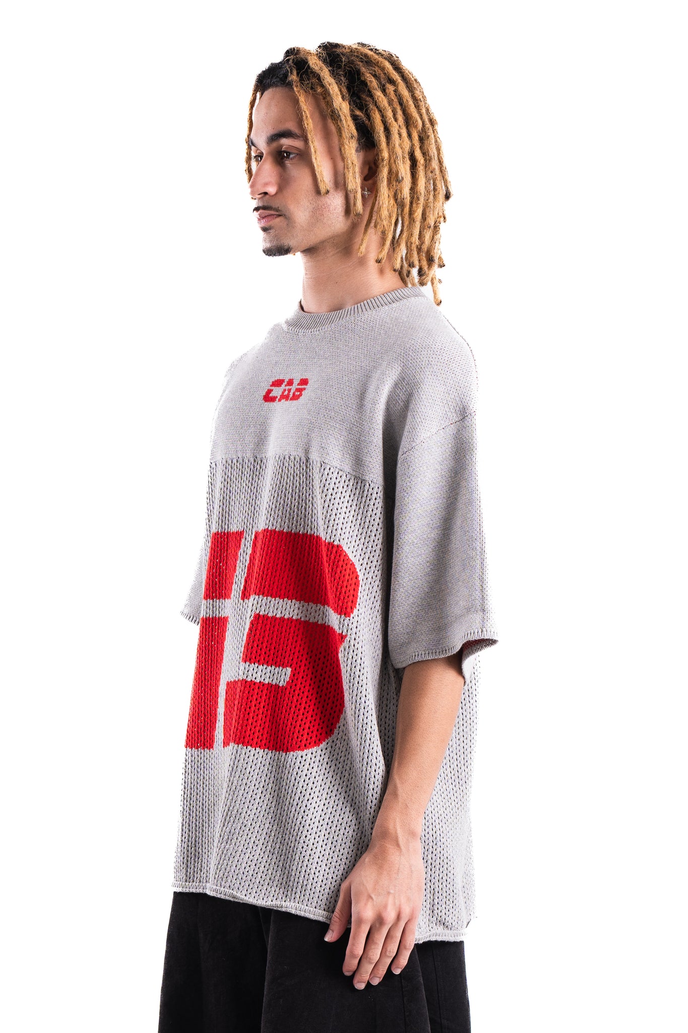 Cabinet Noir Mesh Knit Tee 2 Grey