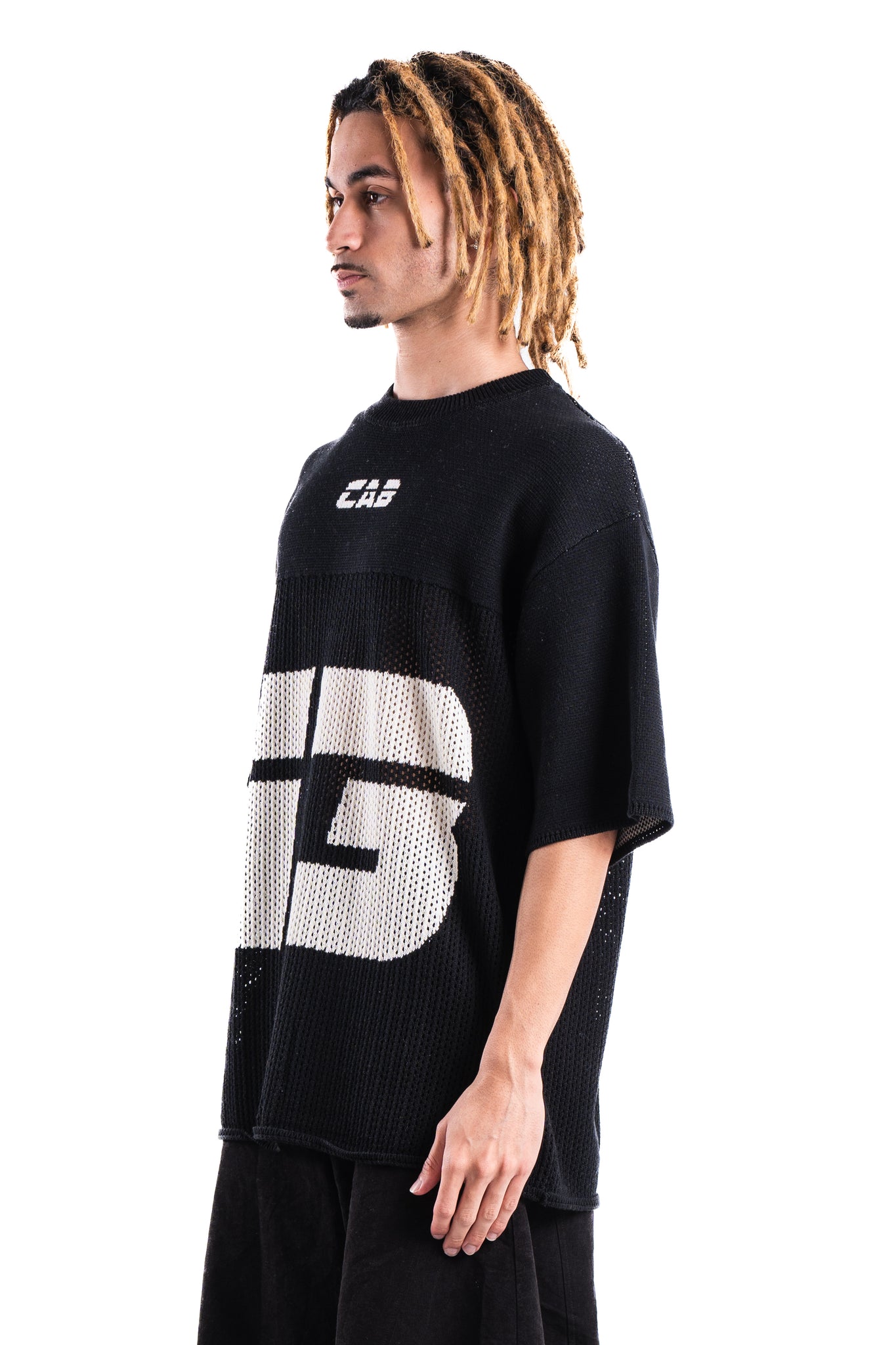Cabinet Noir Mesh Knit Tee 2 Black