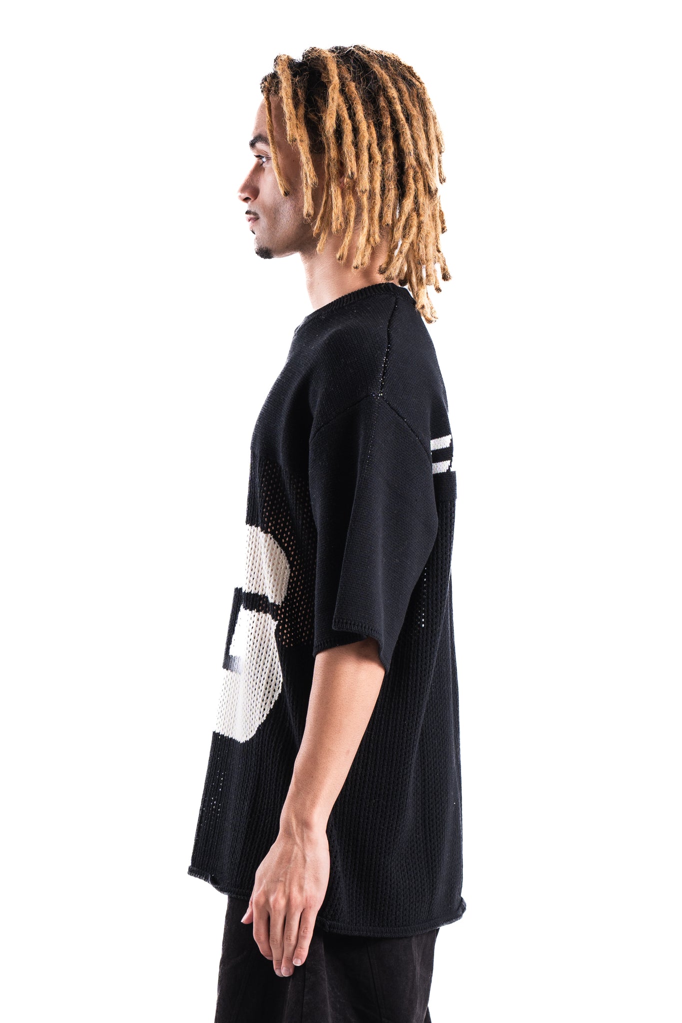 Cabinet Noir Mesh Knit Tee 2 Black