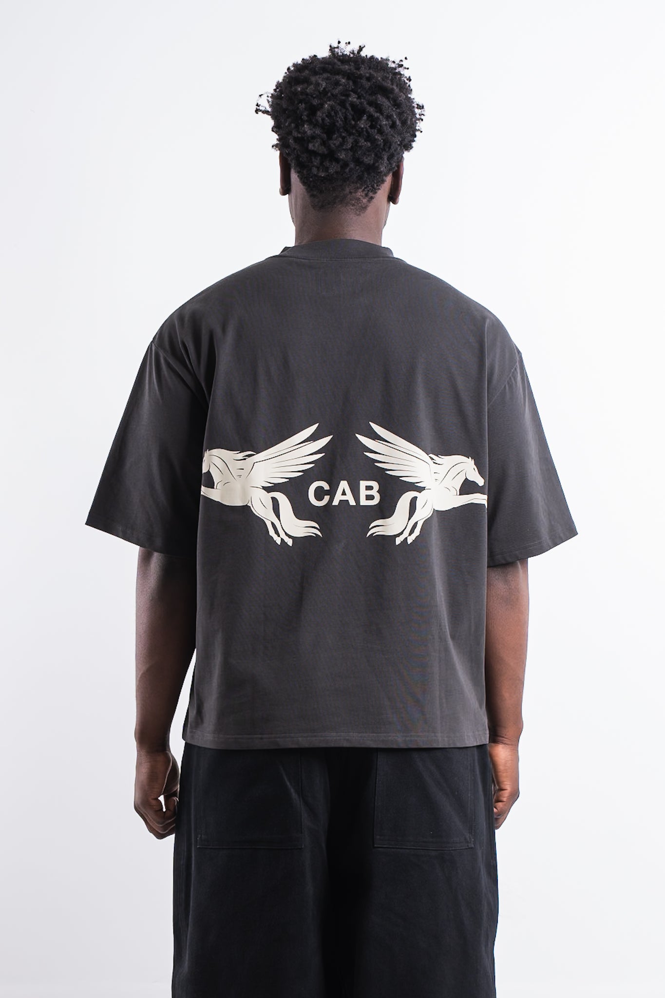 Cabinet Noir Pegasus Tee Charcoal/Bone