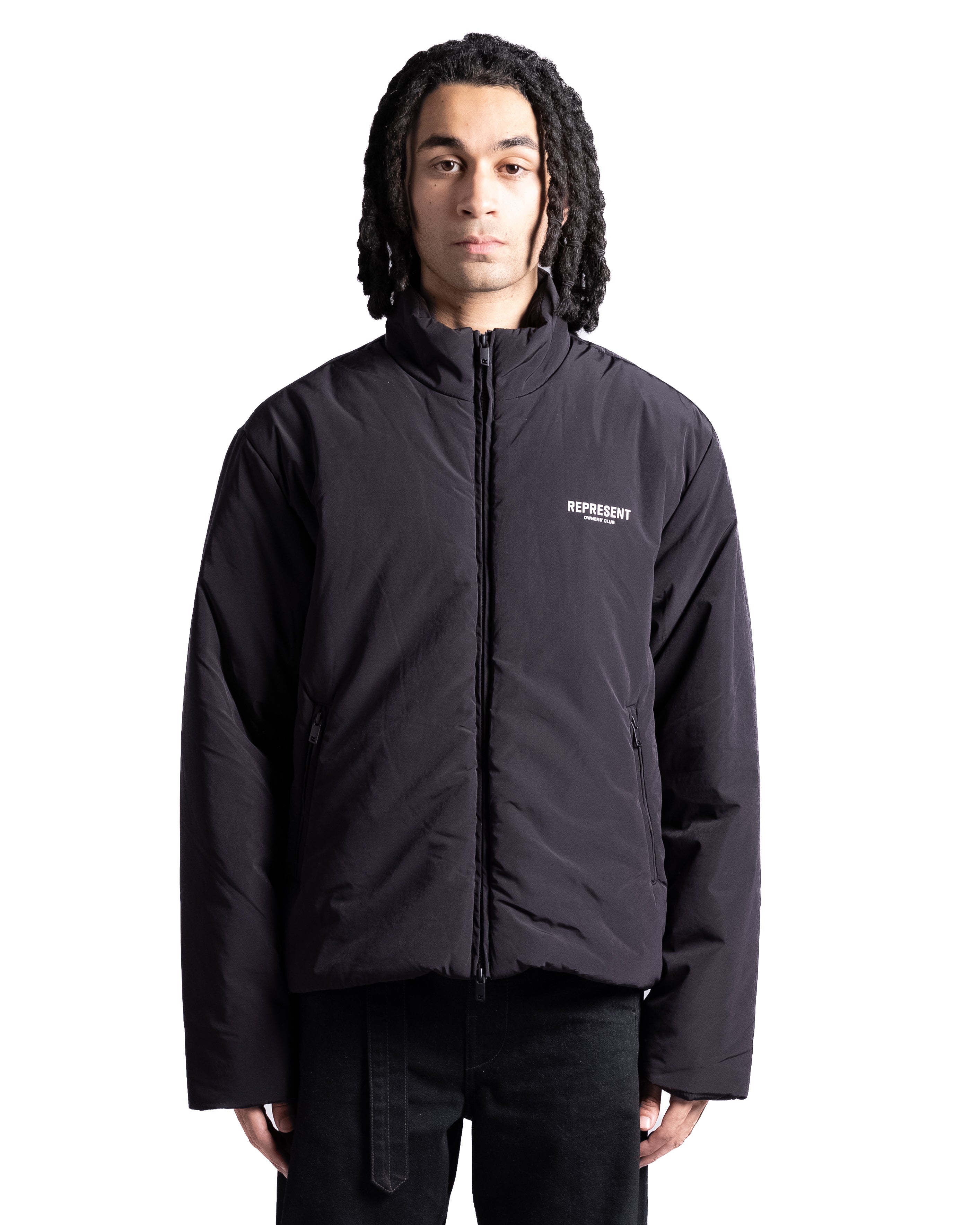 Represent Owners Club Wadded Jacket Black – Cabinet Noir