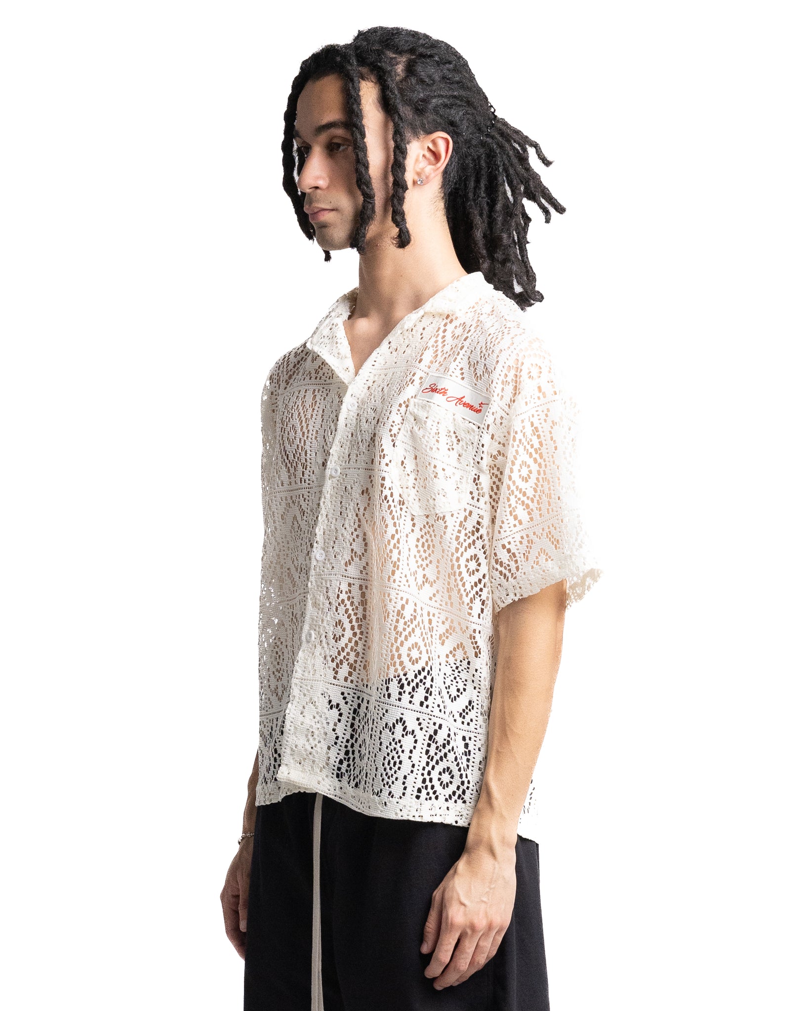 Sixth Avenue Holiday Series Laced Shirt Cream