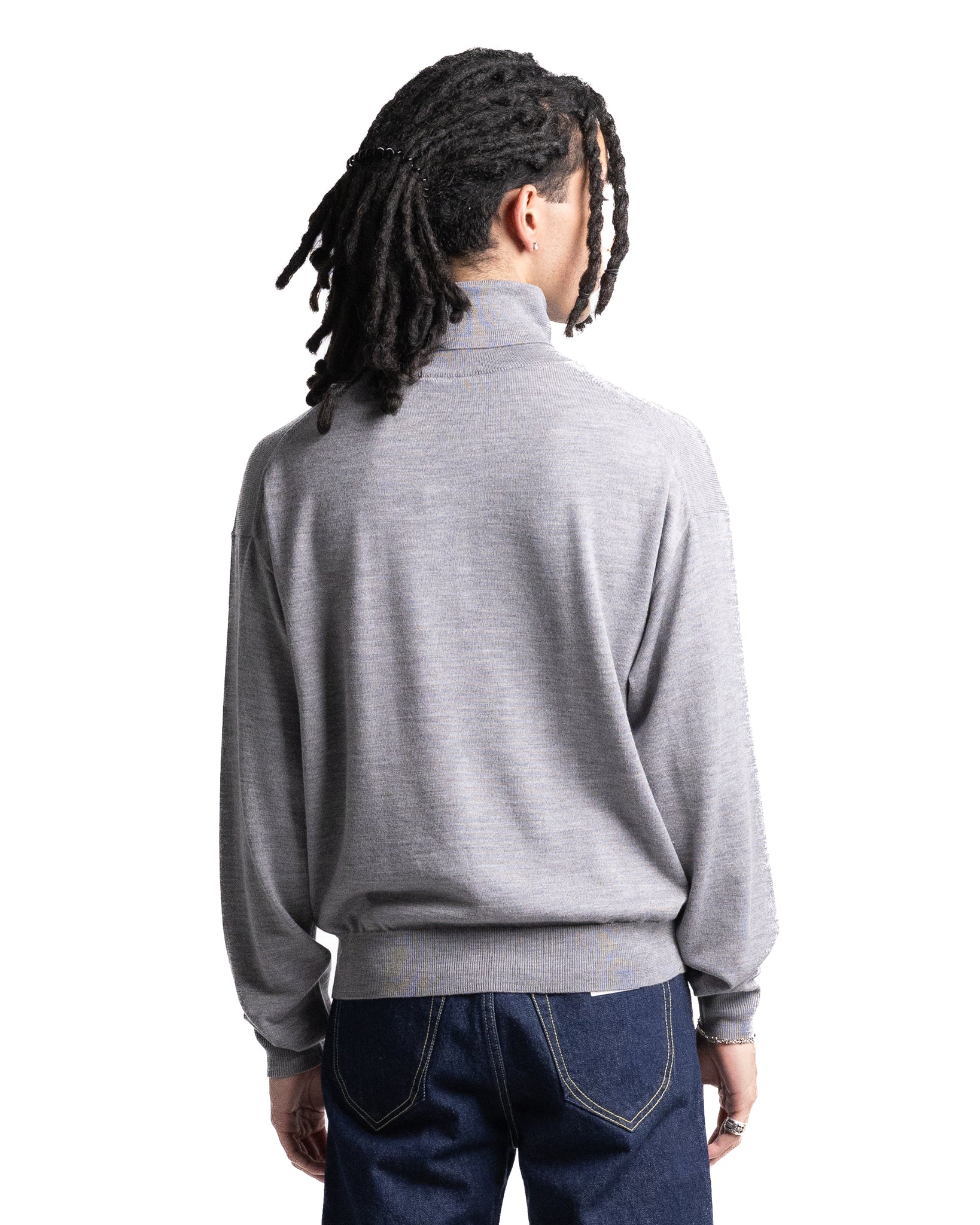 Kenzo Knitted Wool Pullover Pearl Grey
