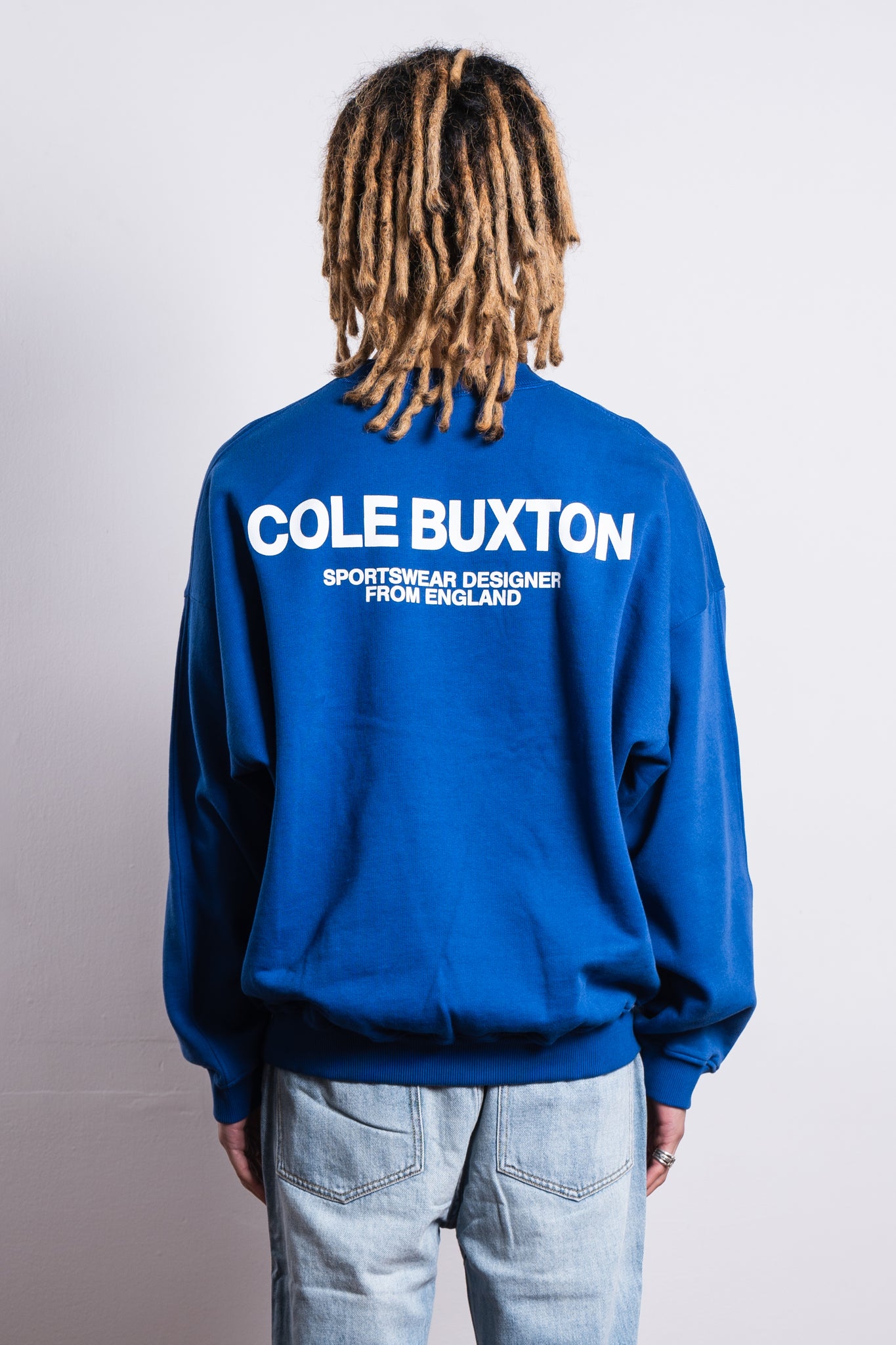 Cole Buxton Sportswear Crewneck Cobalt Blue