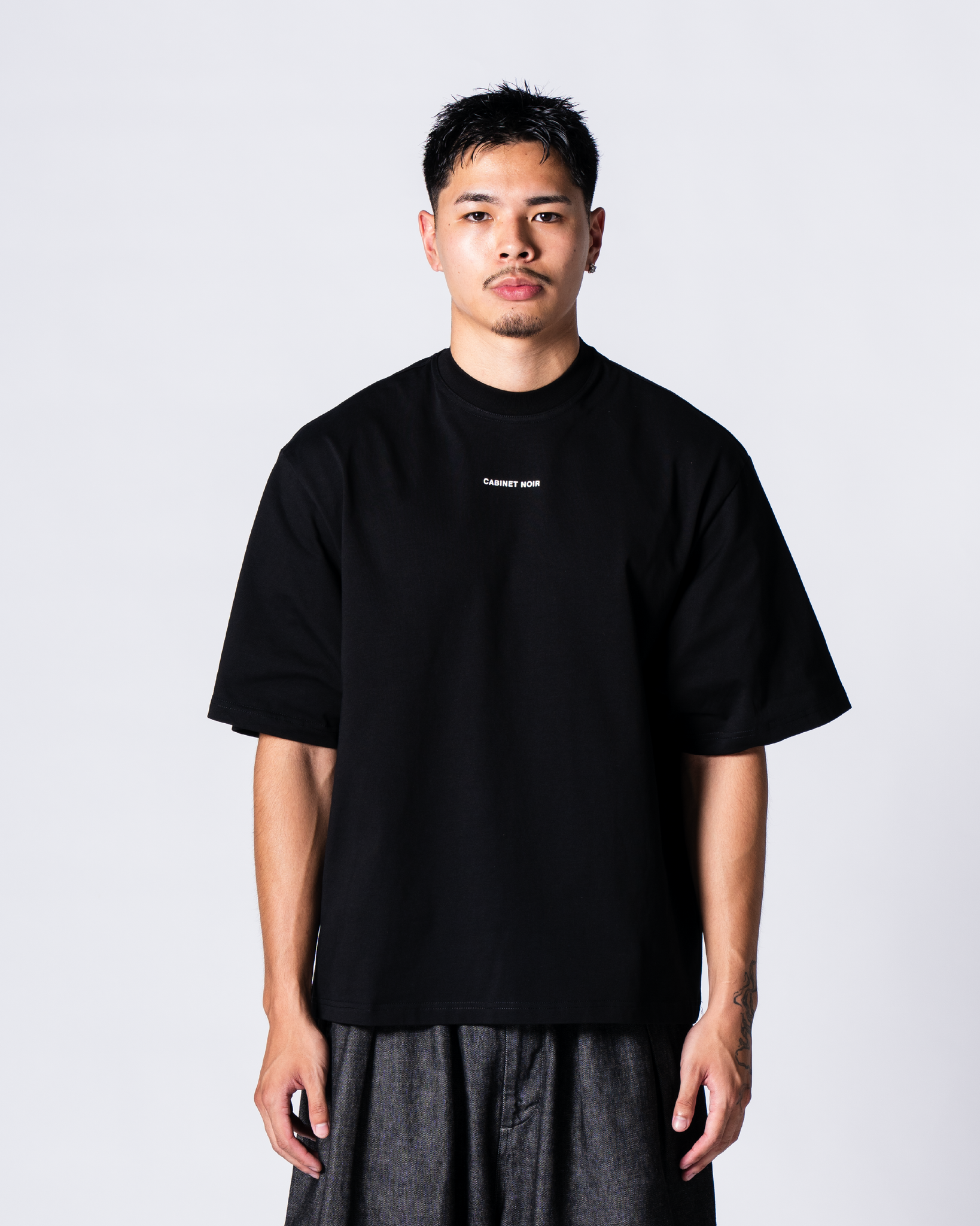 Cabinet Noir Bone Logo Tee Black