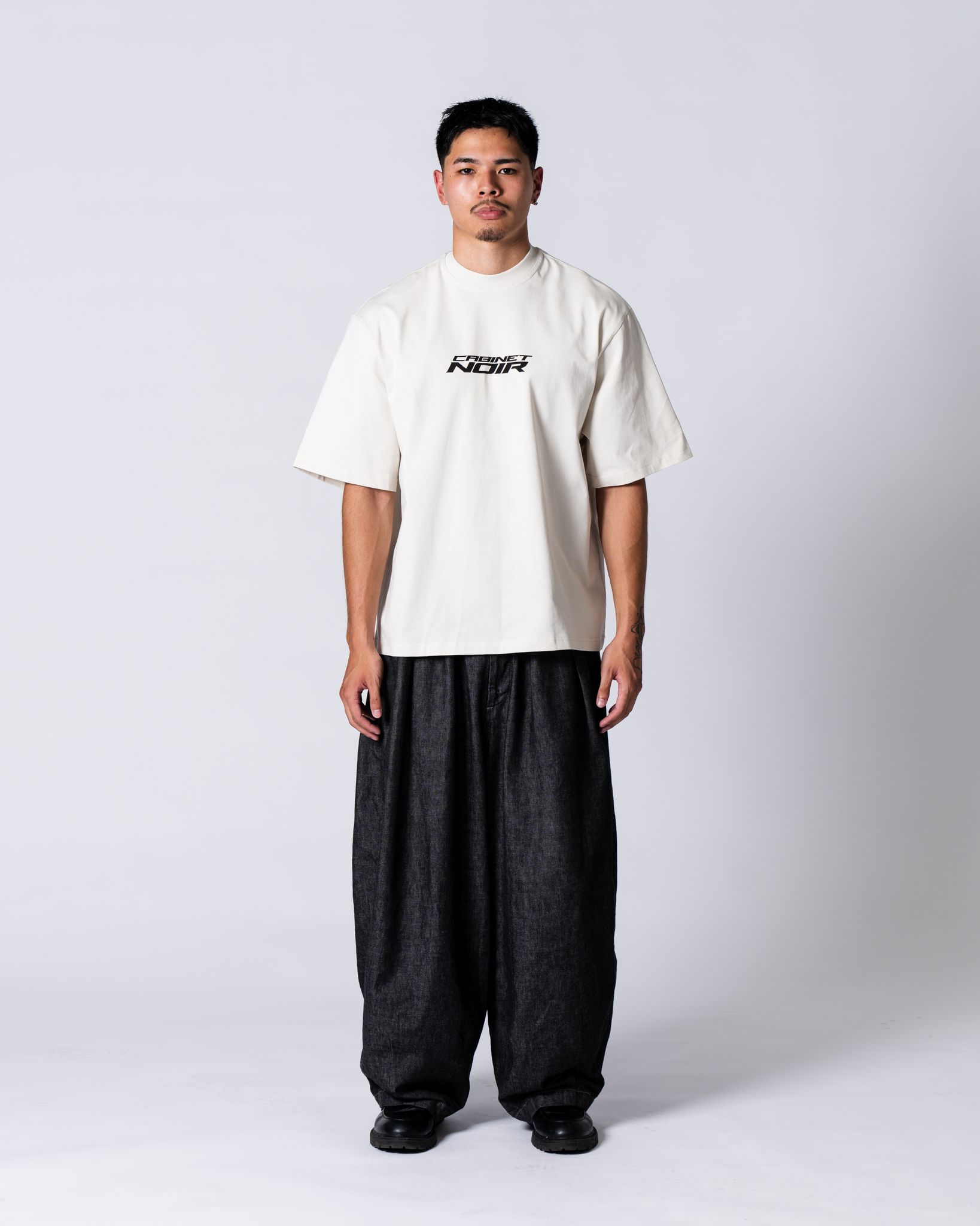 Cabinet Noir Nu Logo Tee Bone