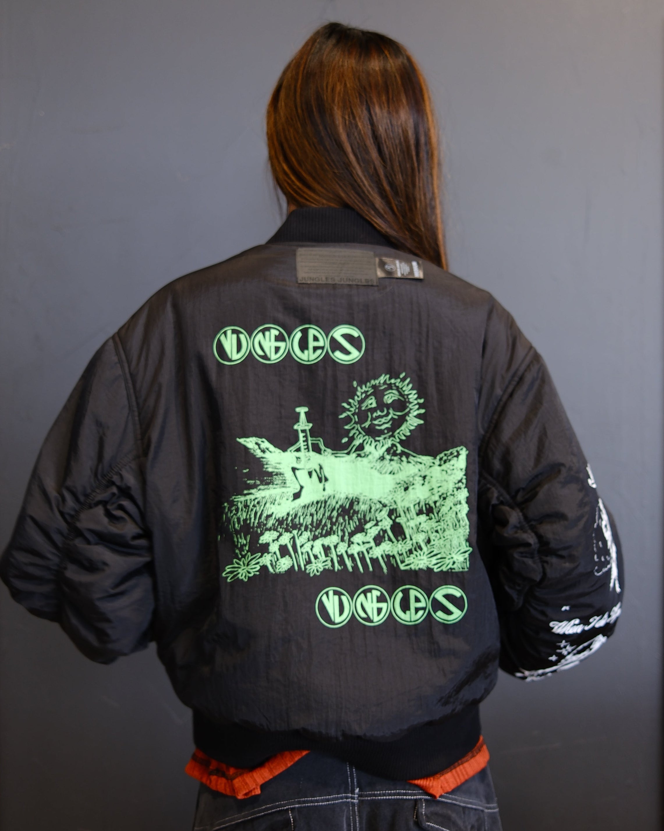 Jungles Jungles Already In Heaven Reversible Bomber Black