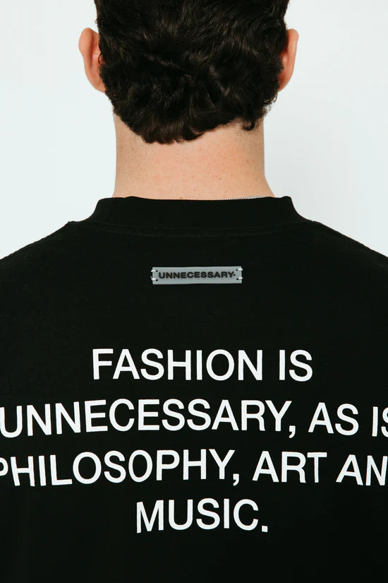 UNNECESSARY Survival Tee Black