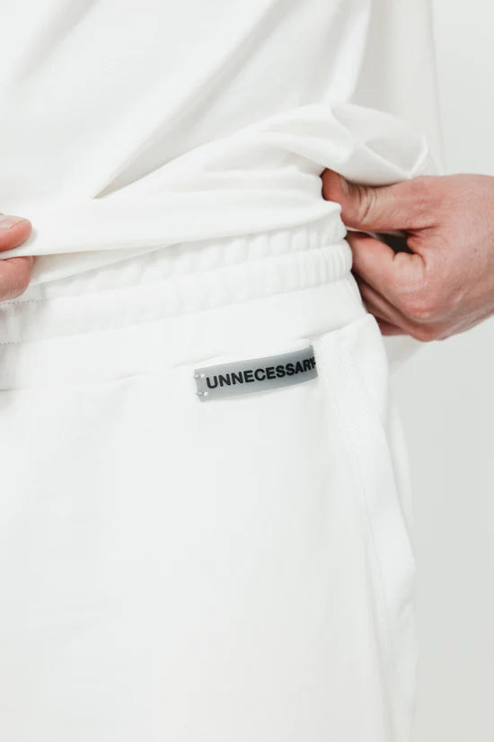 UNNECESSARY Straight-Leg Sweatpants Bone White