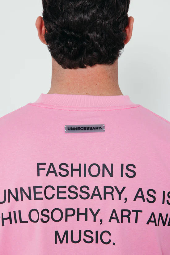 UNNECESSARY Survival Tee Hot Pink