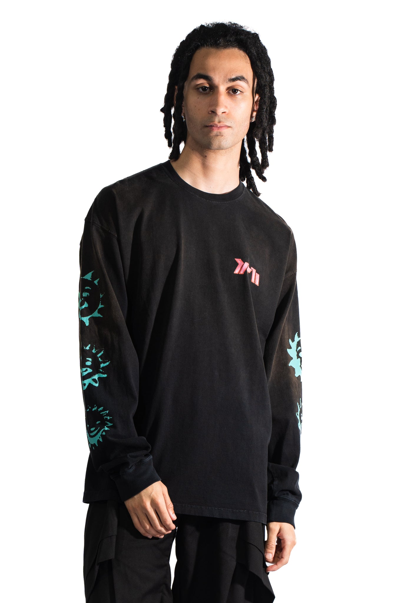 D-R-G-N Xiao Long LS Tee Bleached Black