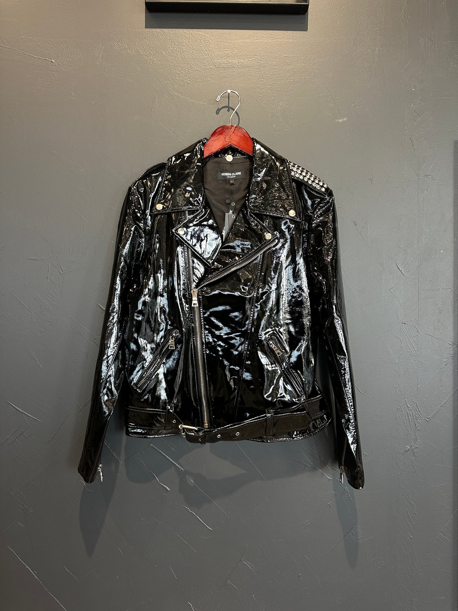 Keiser Clark Patent Biker Jacket Black