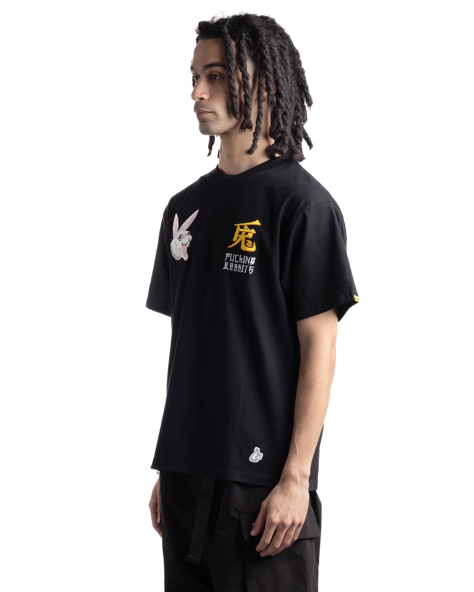 Fxxking Rabbits TOKYO Embroidery Souvenir T-shirt Black