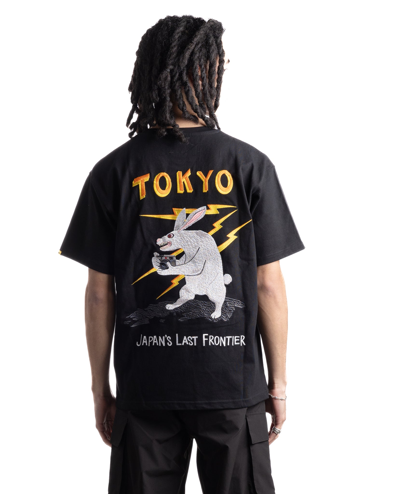 Fxxking Rabbits TOKYO Embroidery Souvenir T-shirt Black