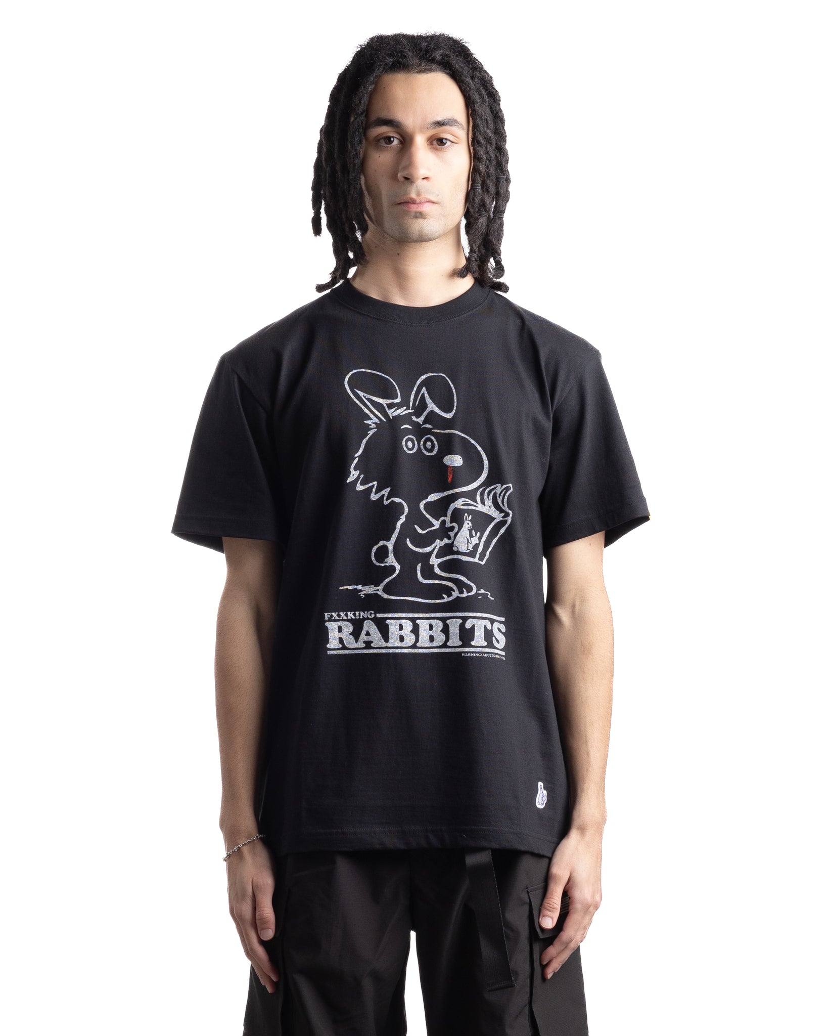 Fxxking Rabbits Adults Only T-shirt Black