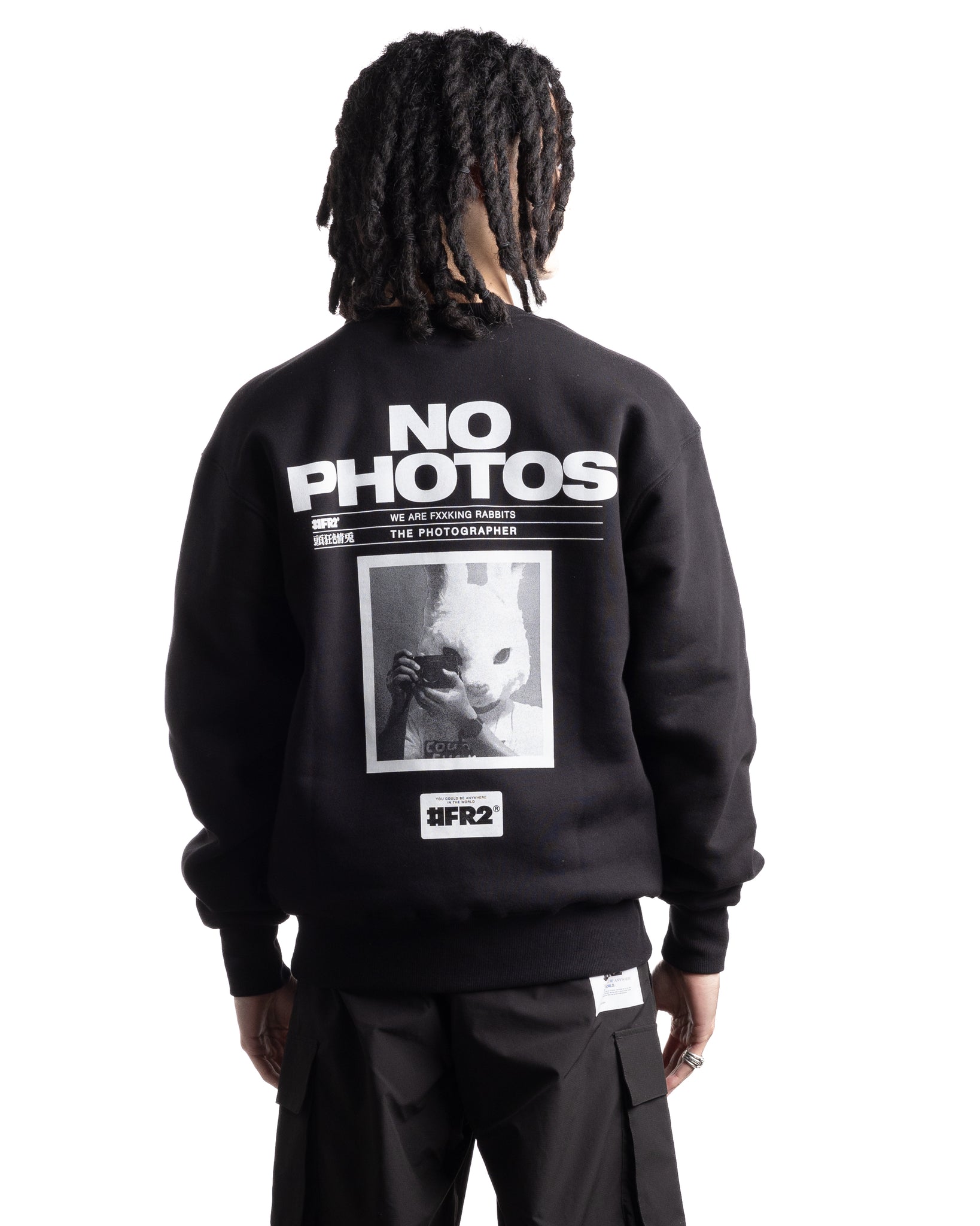 Fxxking Rabbits No Photos Crewneck Black