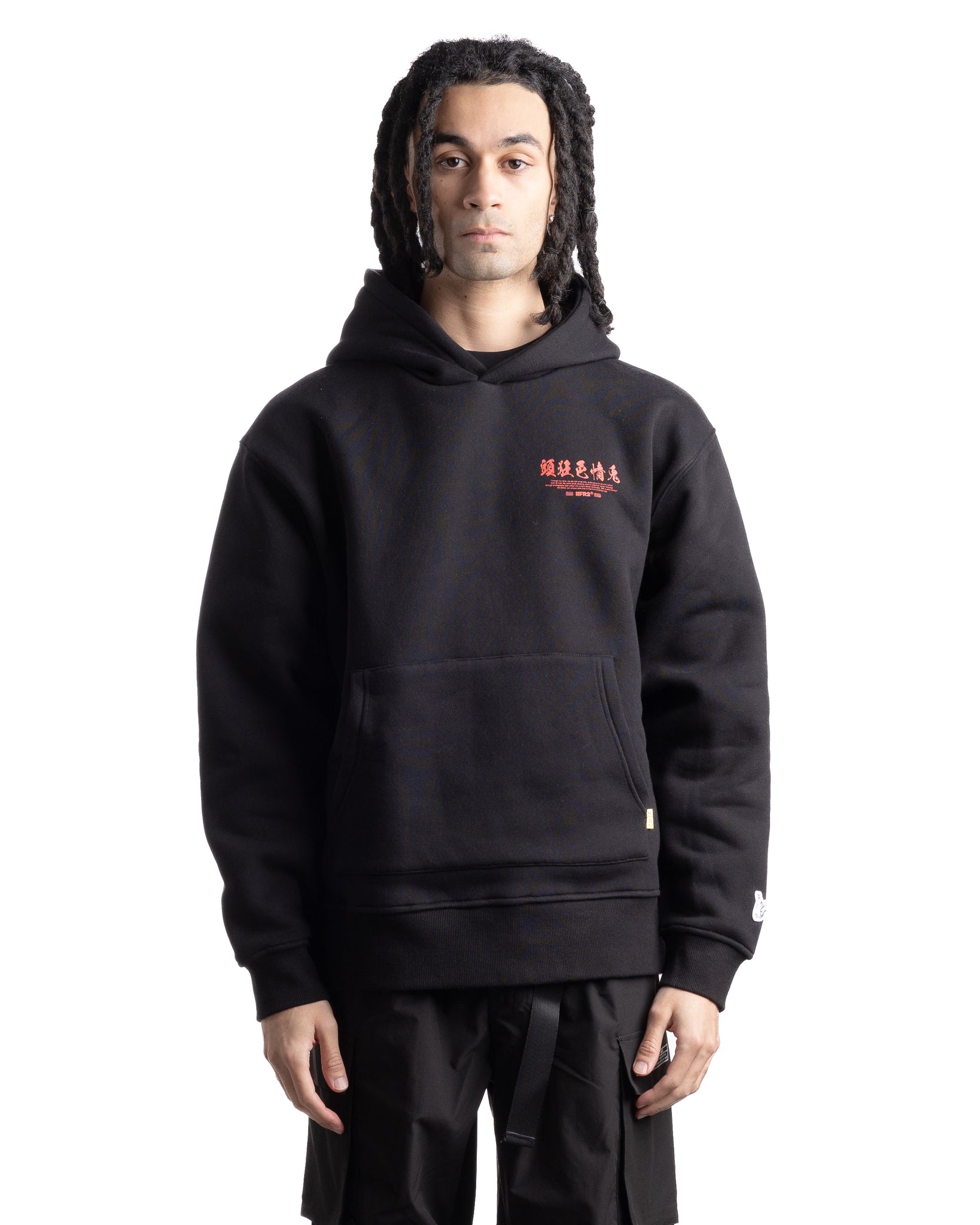 Fxxking Rabbits Atama-kyo shikijo usagi Embroidery Hoodie Black