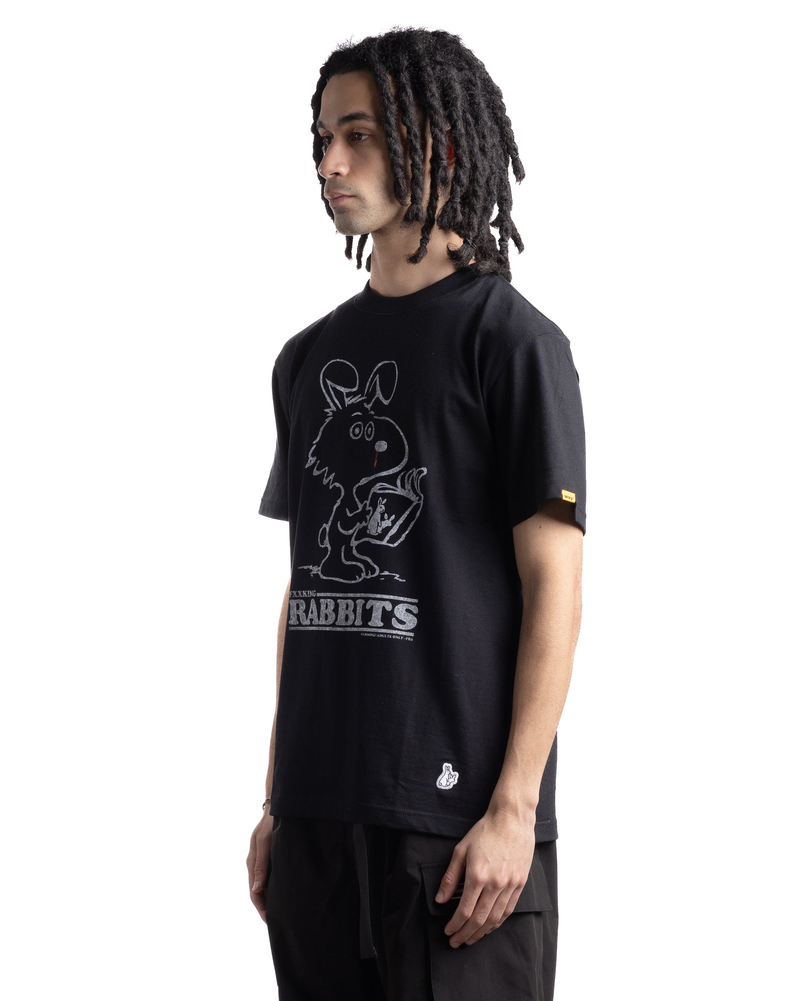 Fxxking Rabbits Adults Only T-shirt Black