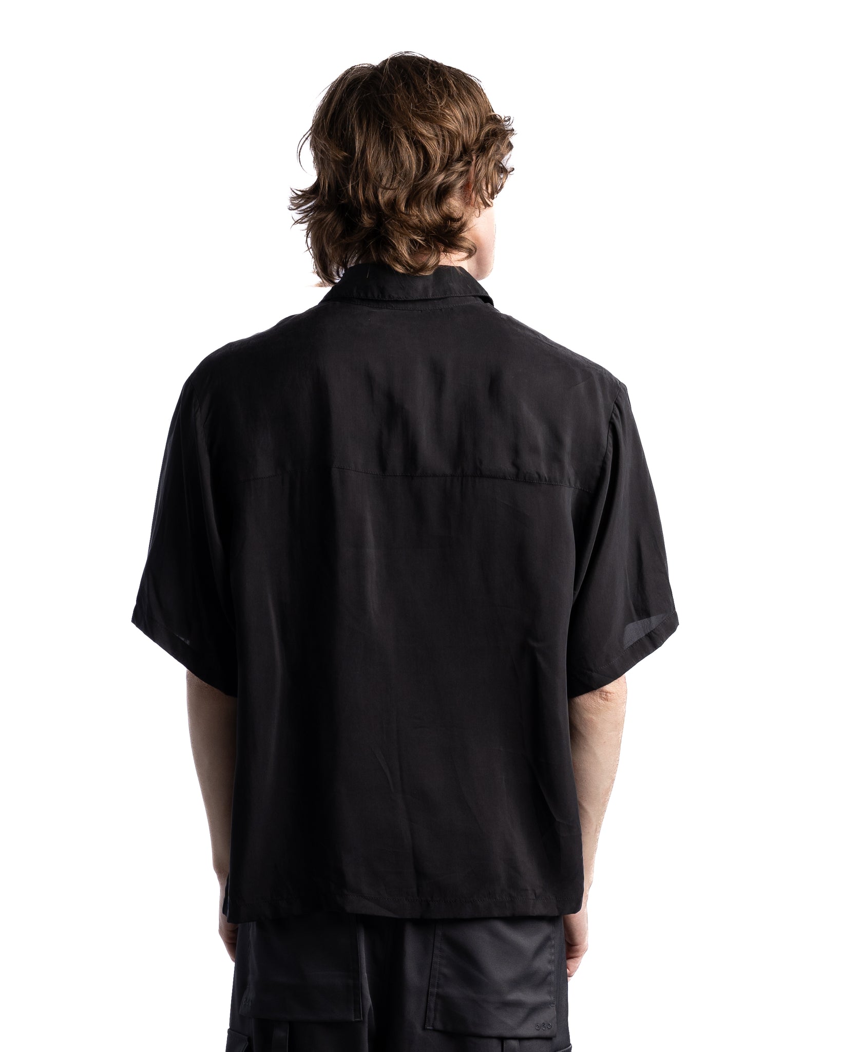 Cabinet Noir Script Logo Shirt Black